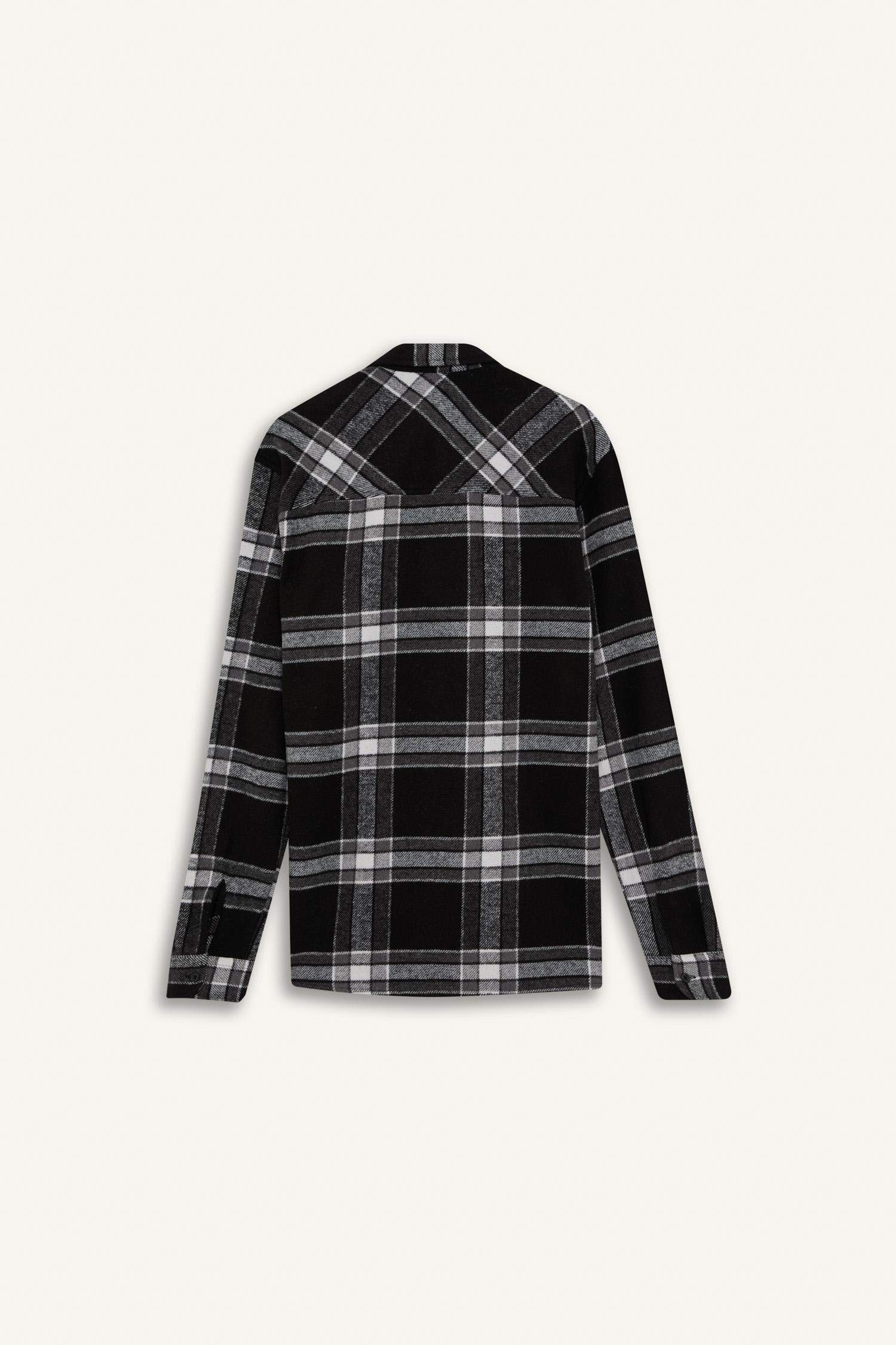 Regular Fit Woodcutter Plaid Long Sleeve Shirt