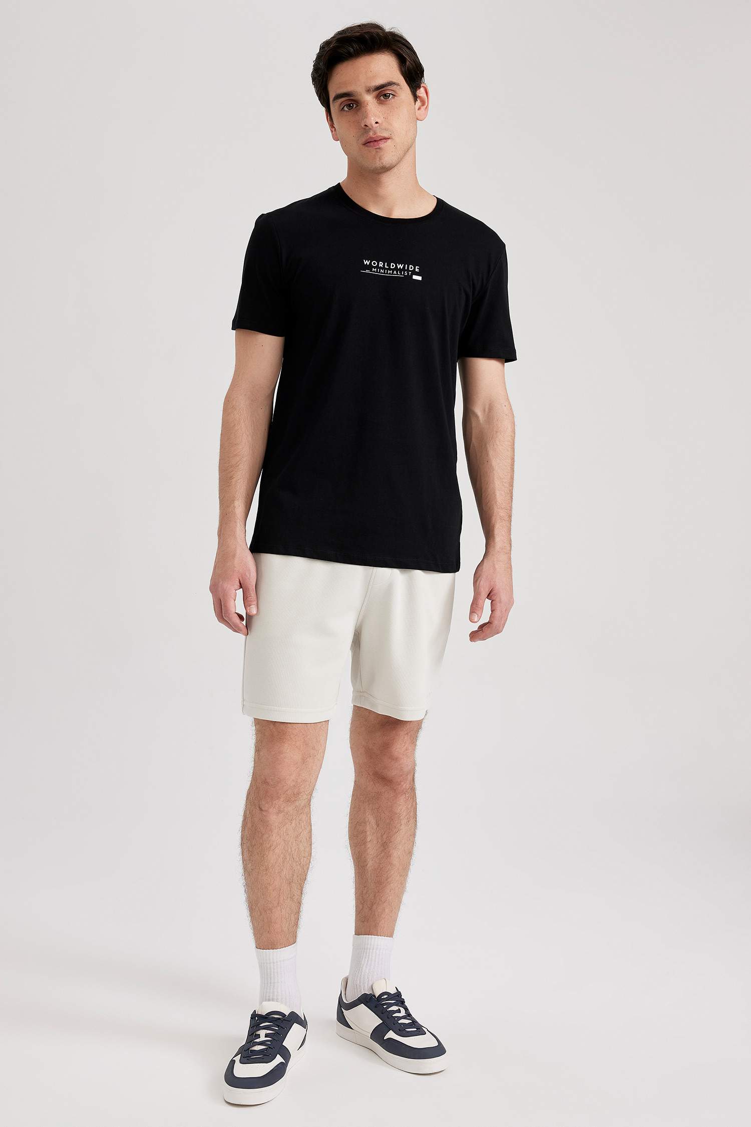 T-shirt à manches courtes Coupe Régulière Imprimé Col rond