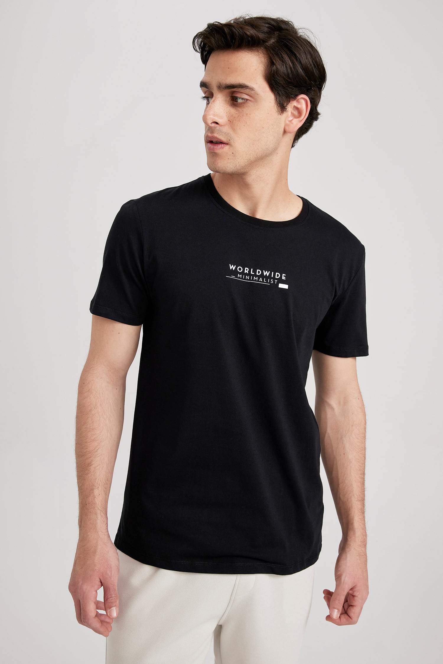 T-shirt à manches courtes Coupe Régulière Imprimé Col rond