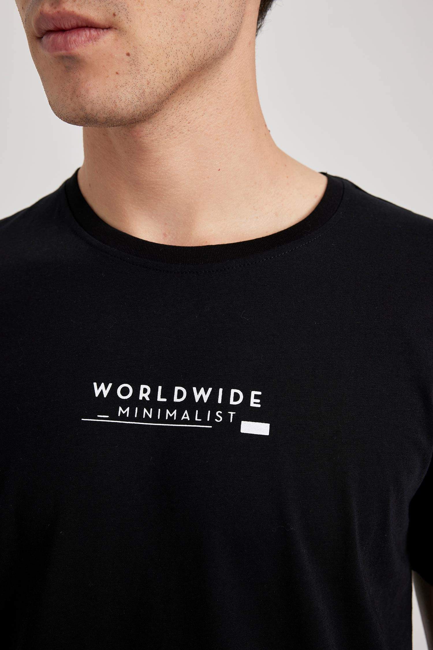 T-shirt à manches courtes Coupe Régulière Imprimé Col rond