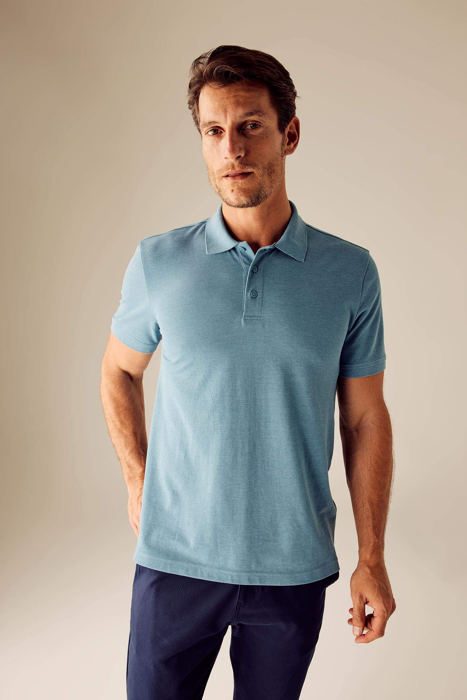 Blue Man Regular Fit Polo T-Shirt 1885093 | DeFacto