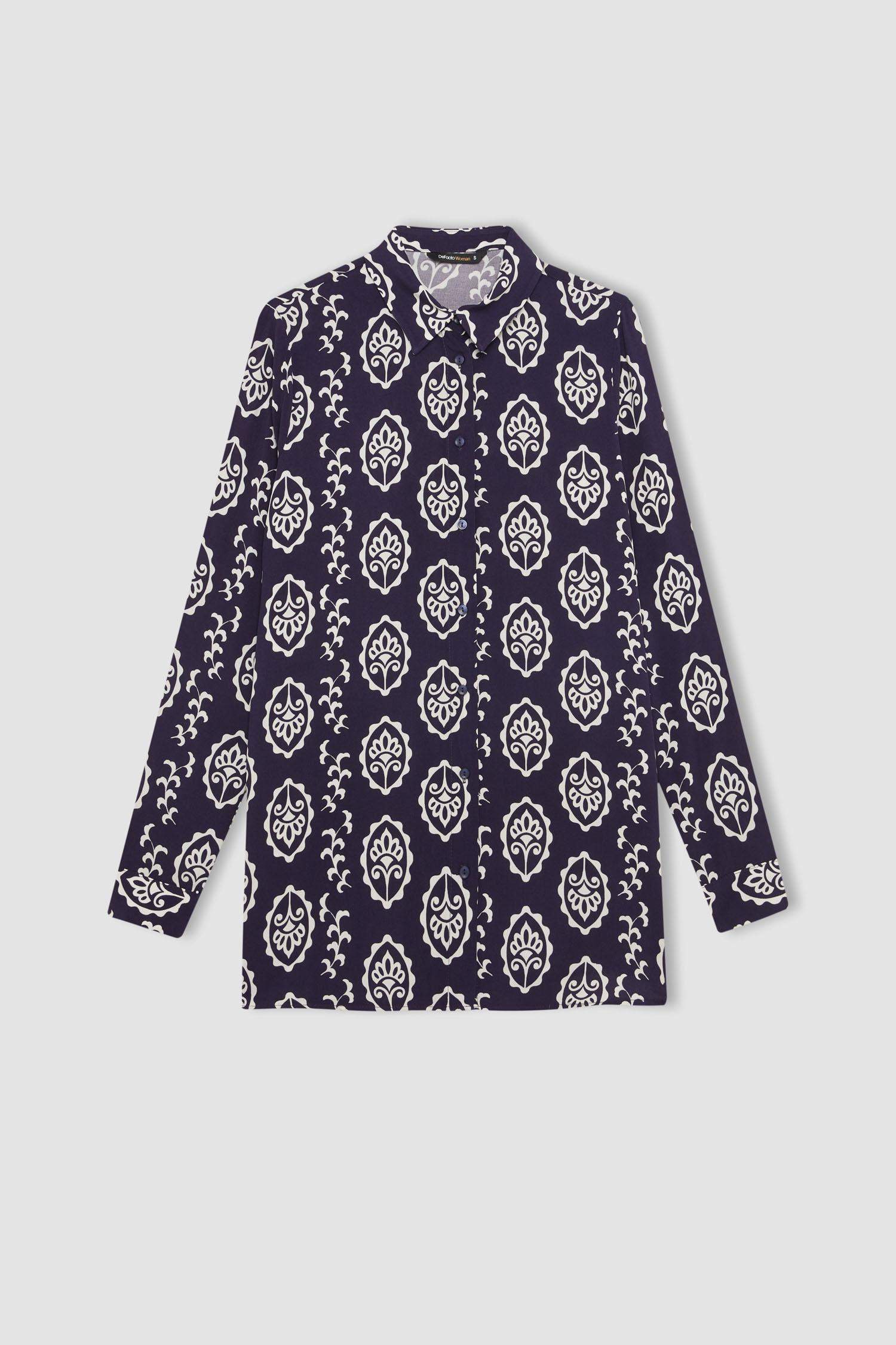 жейде мойыны Ұзын Жеңді Туника