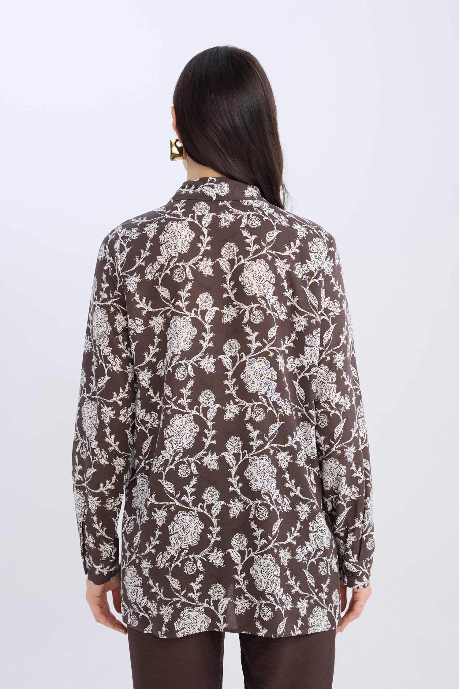 Рубашка-туника свободного кроя