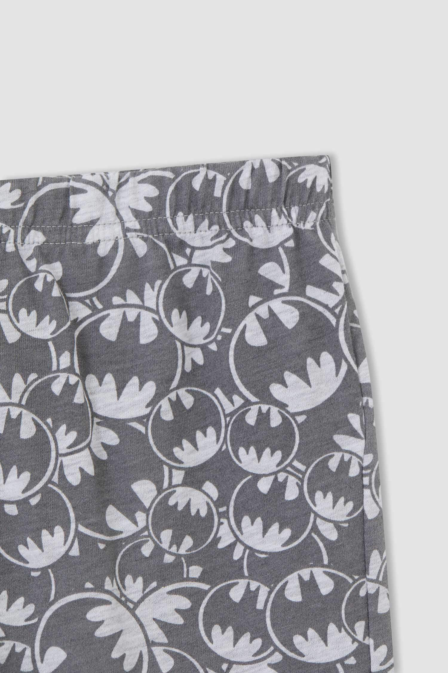 Grey Boys & Teens Boy Batman Licensed Short Sleeve Pajamas Set 1980667 |  DeFacto