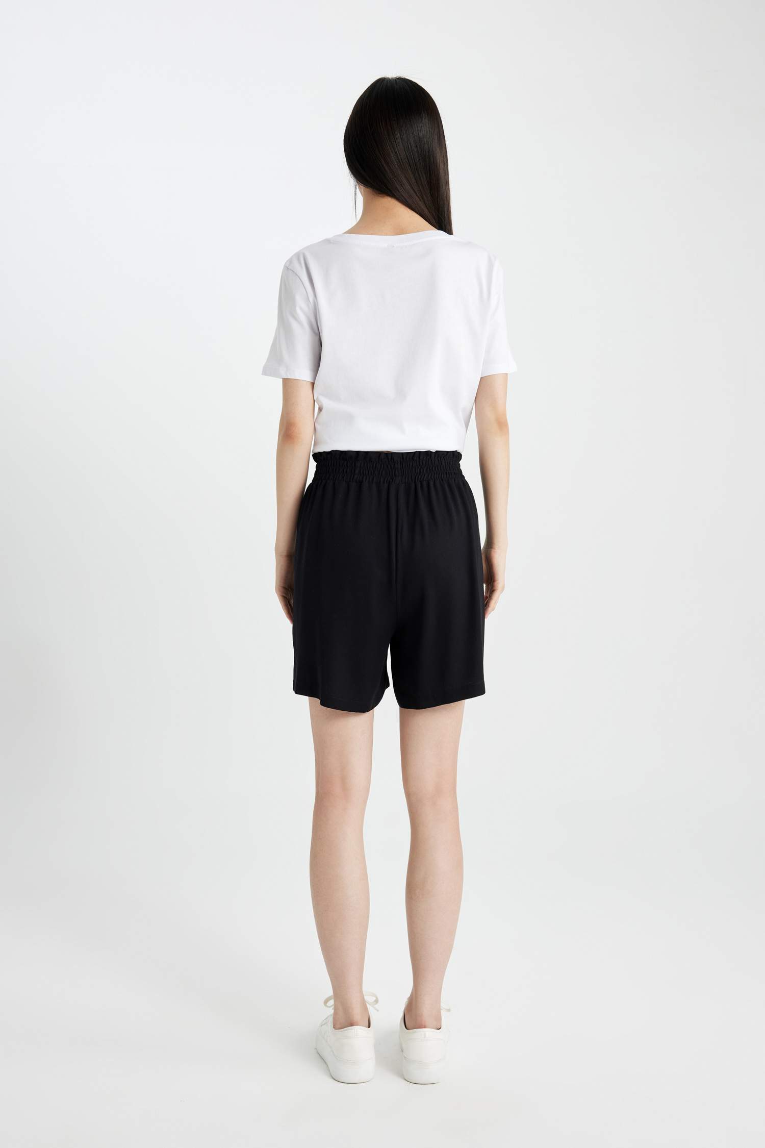 Paperbag Fit Belmando High Waist Wide Leg Shorts