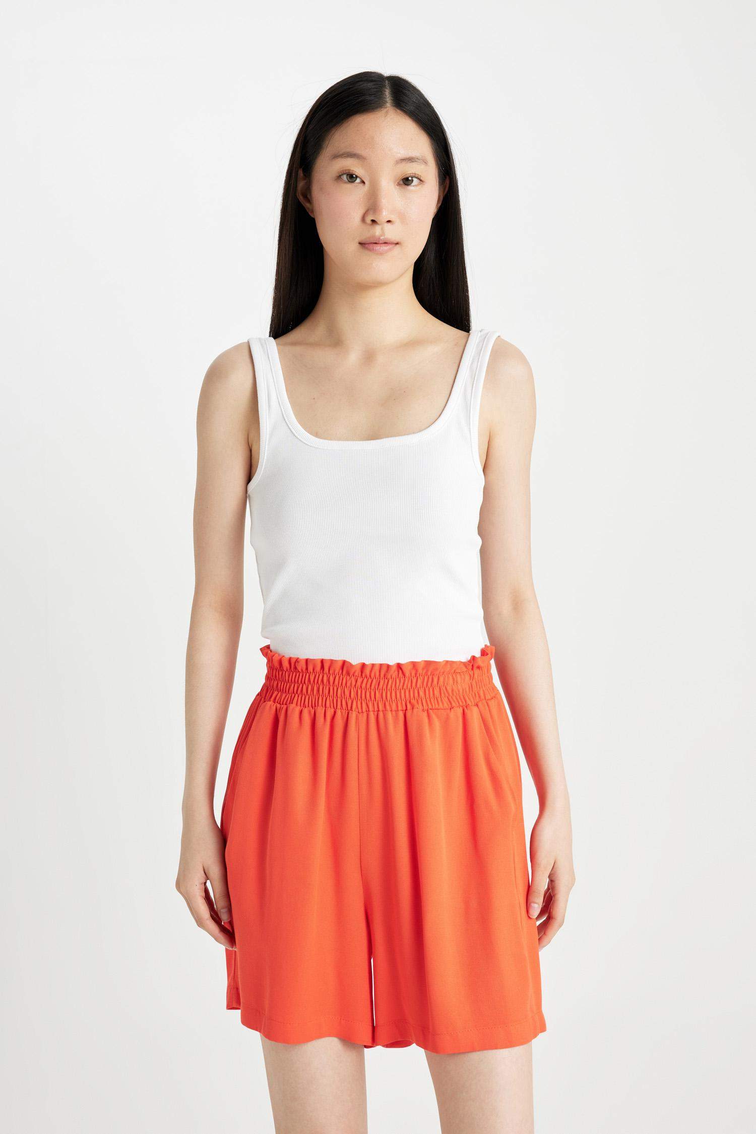 Paperbag Fit Belmando High Waist Wide Leg Shorts