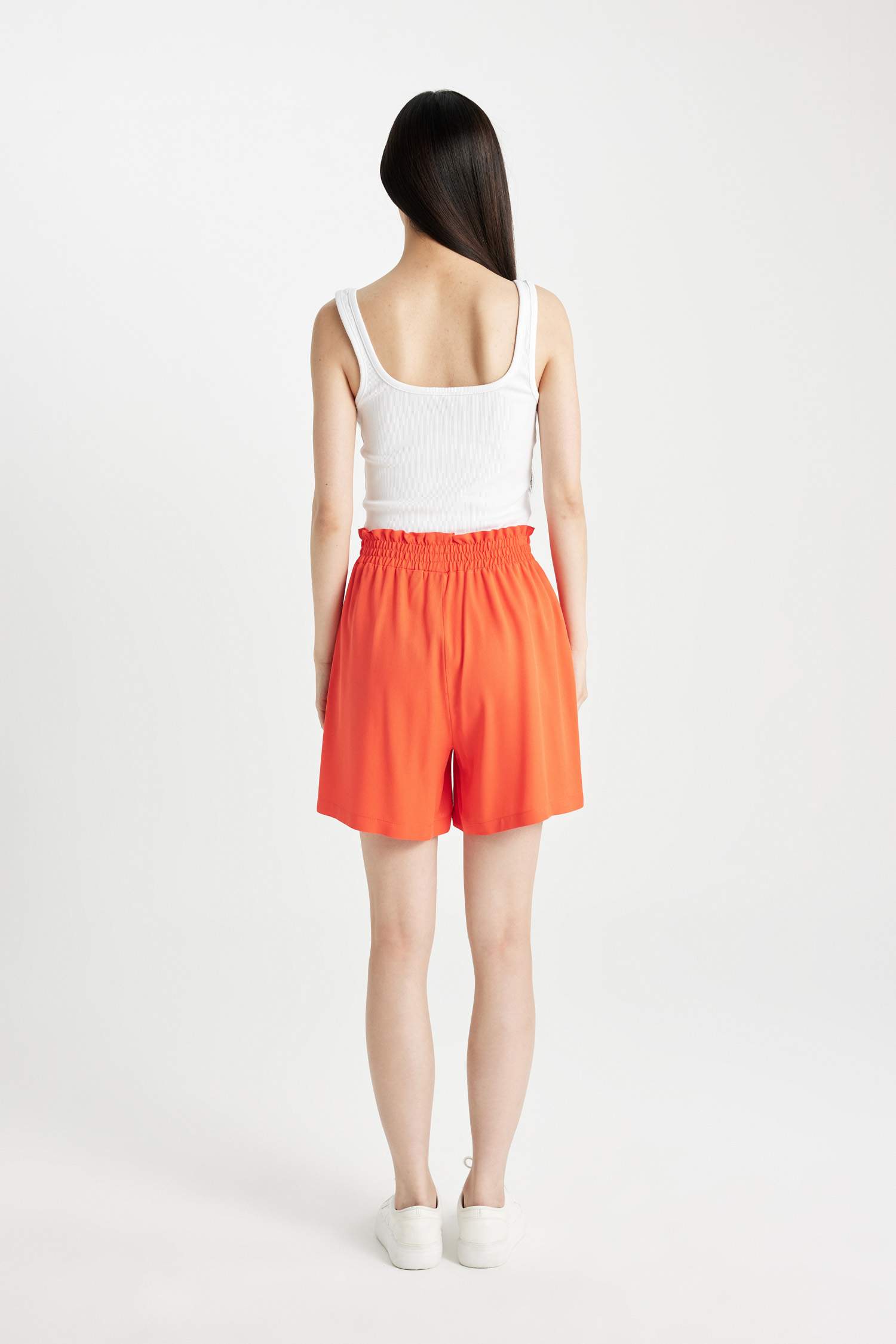 Paperbag Fit Belmando High Waist Wide Leg Shorts