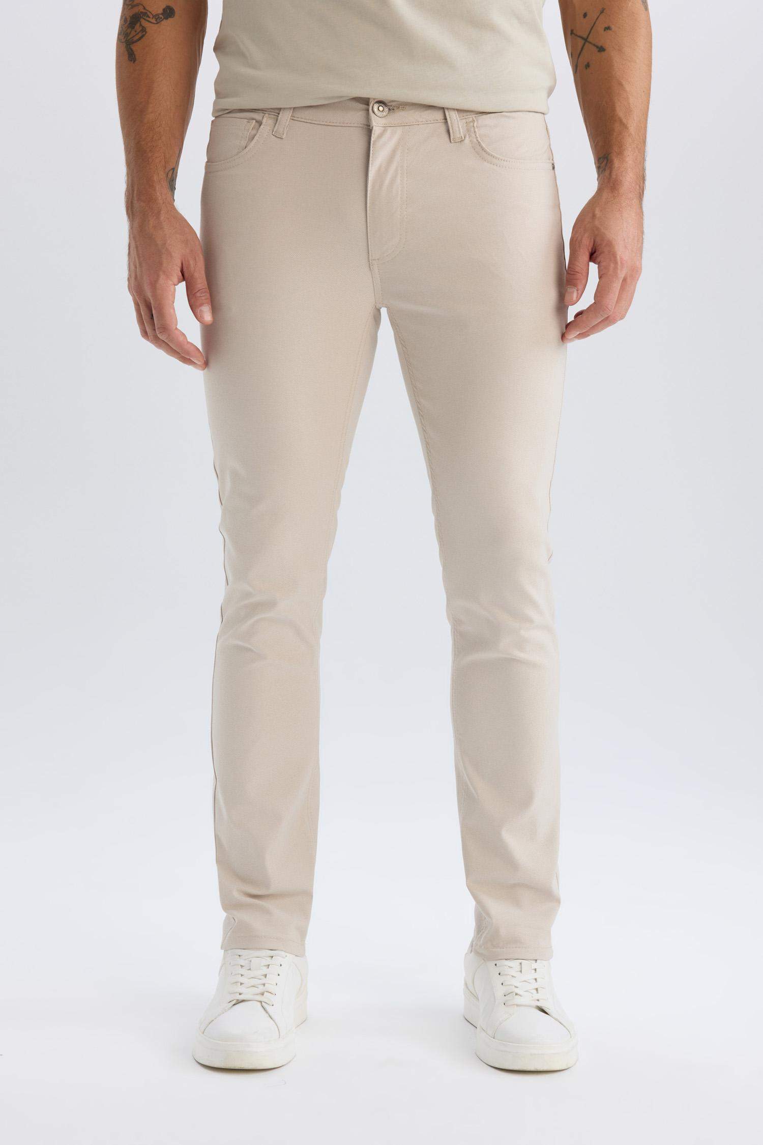 Slim Fit Super Skinny Hem Trousers