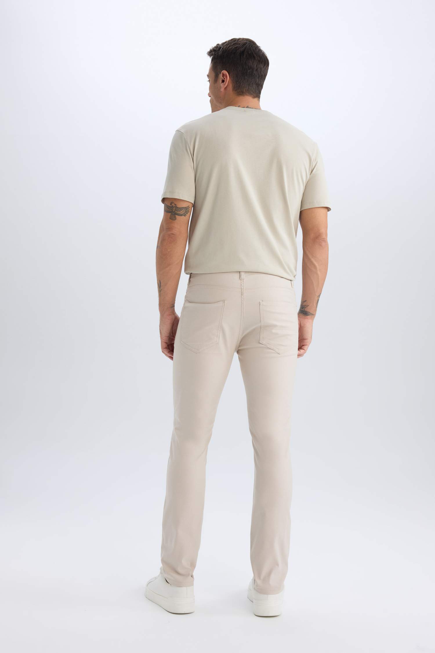 Slim Fit Super Skinny Hem Trousers