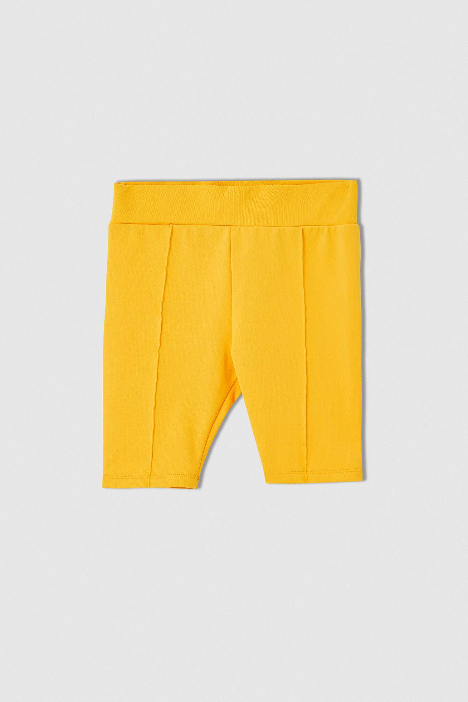 yellow biker shorts set