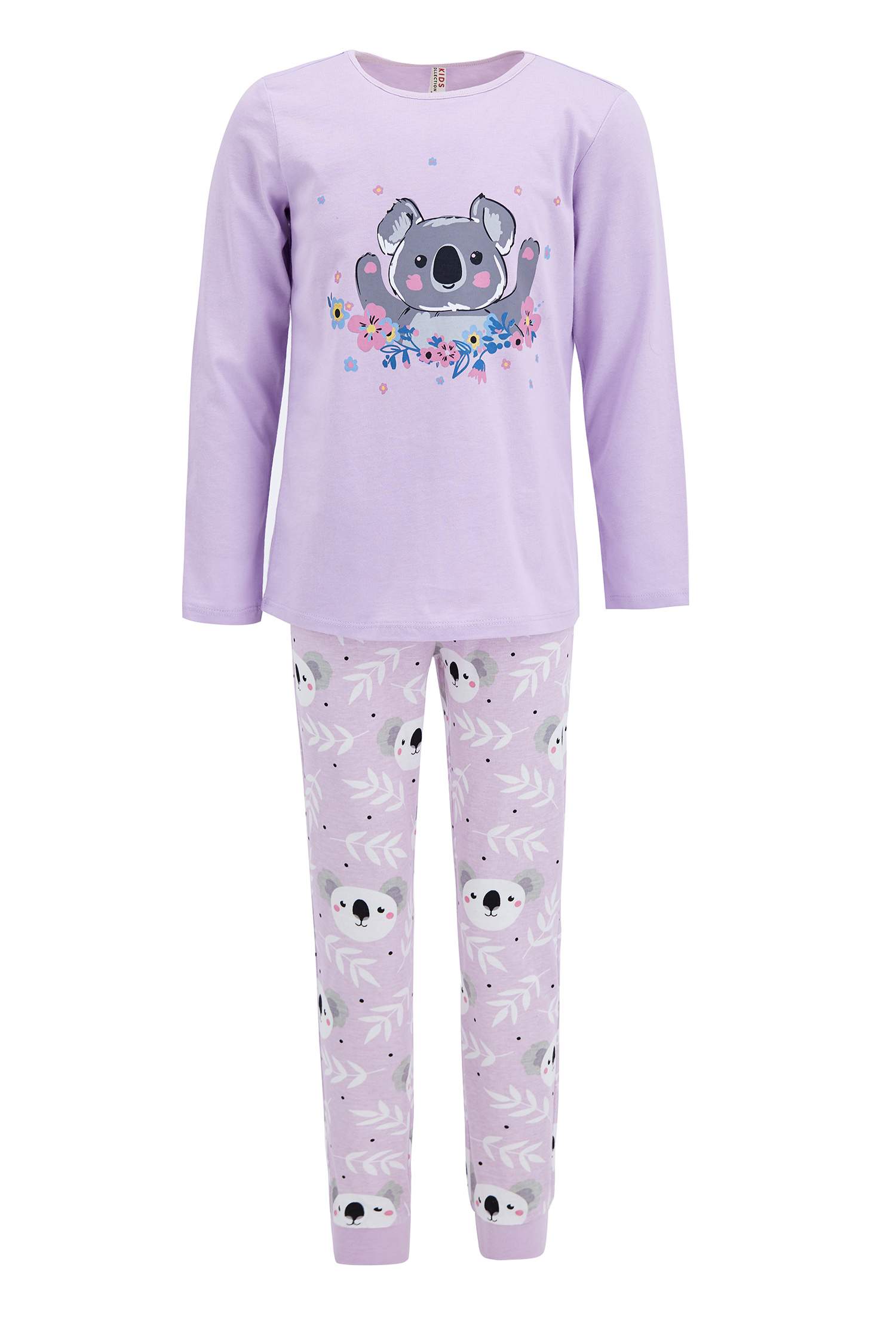 Defacto Kız Çocuk Koala Baskılı Pijama Takımı. 1