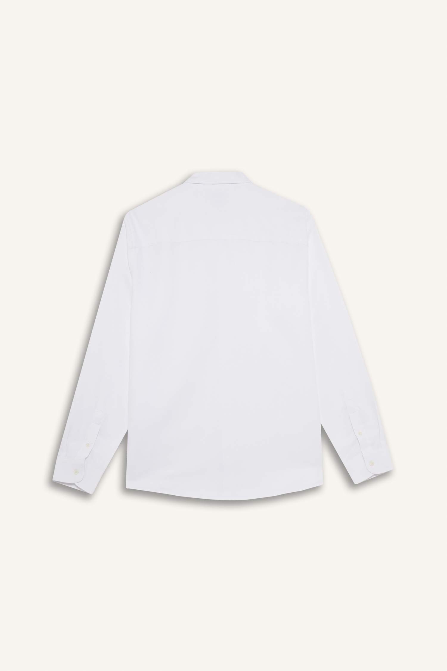 قميص ردن طويل محردن سليم فيت بياخة بولو