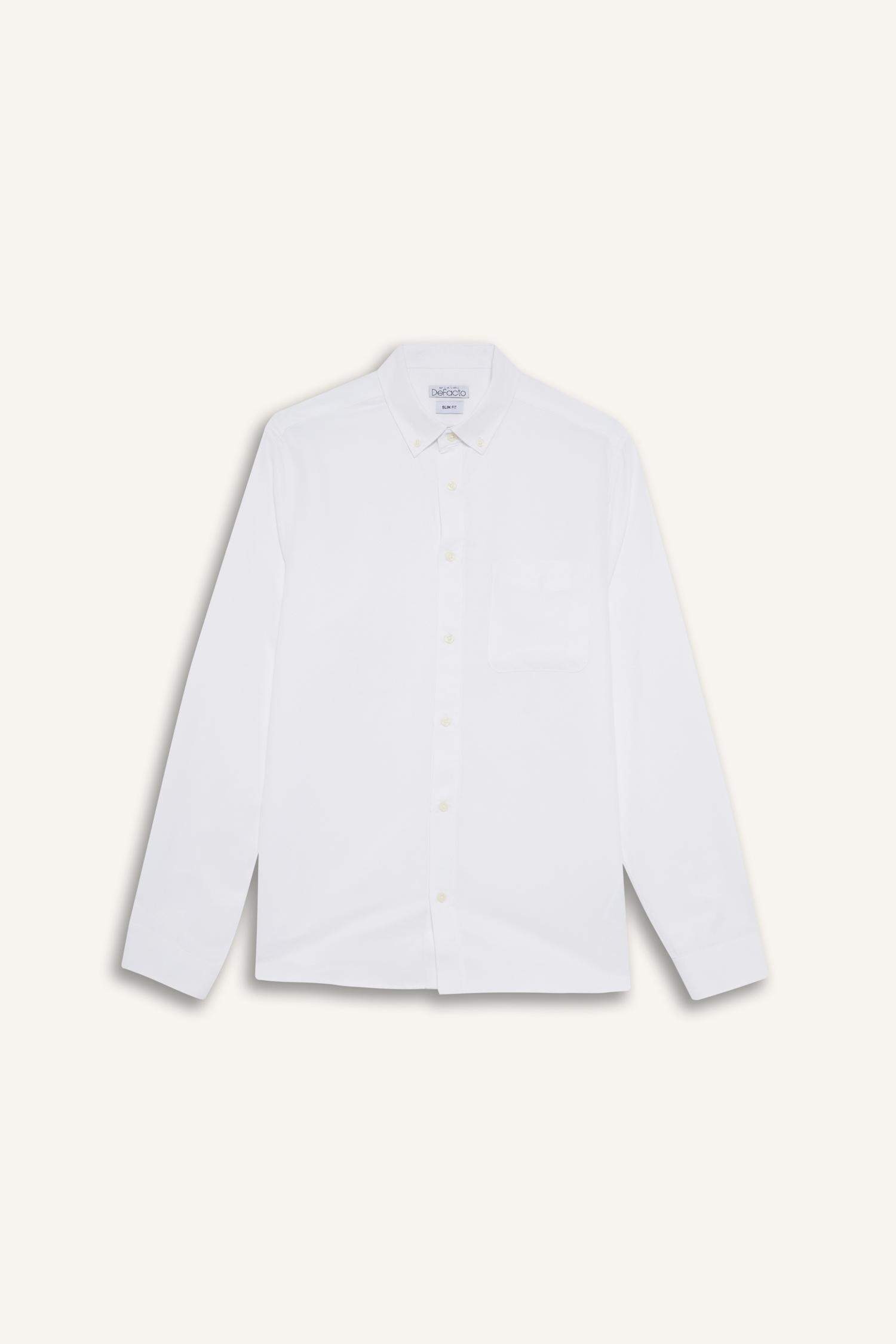 Slim Fit Polo Shirt Long Sleeve Shirt