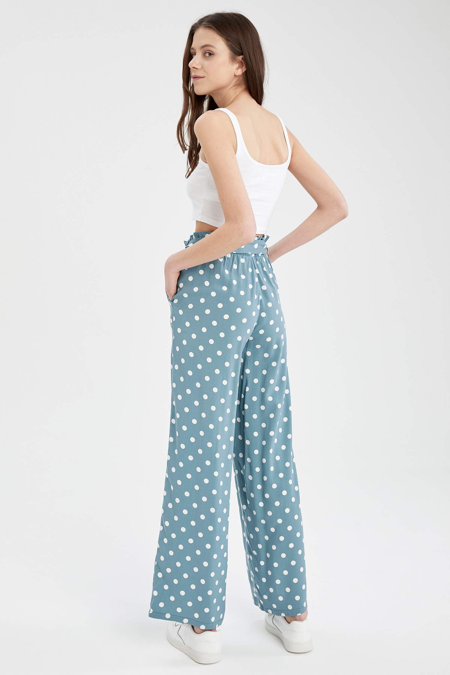 new york and company polka dot pants