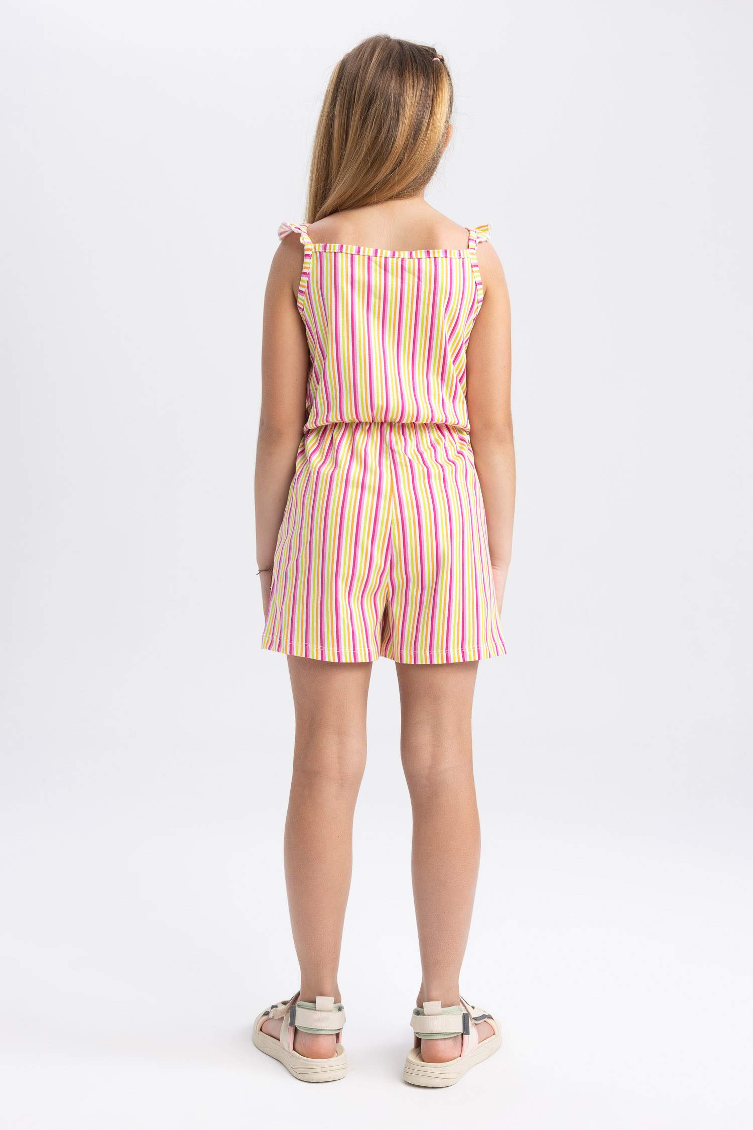 جمبسوت بناتي قطن بقصة عادية بدون أكمام