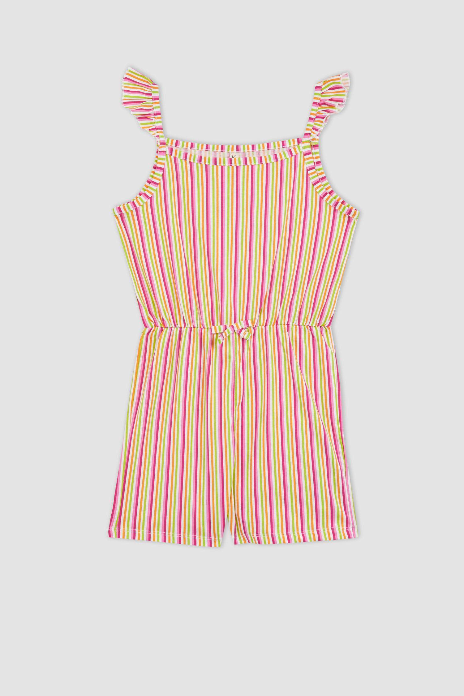 جمبسوت بناتي قطن بقصة عادية بدون أكمام