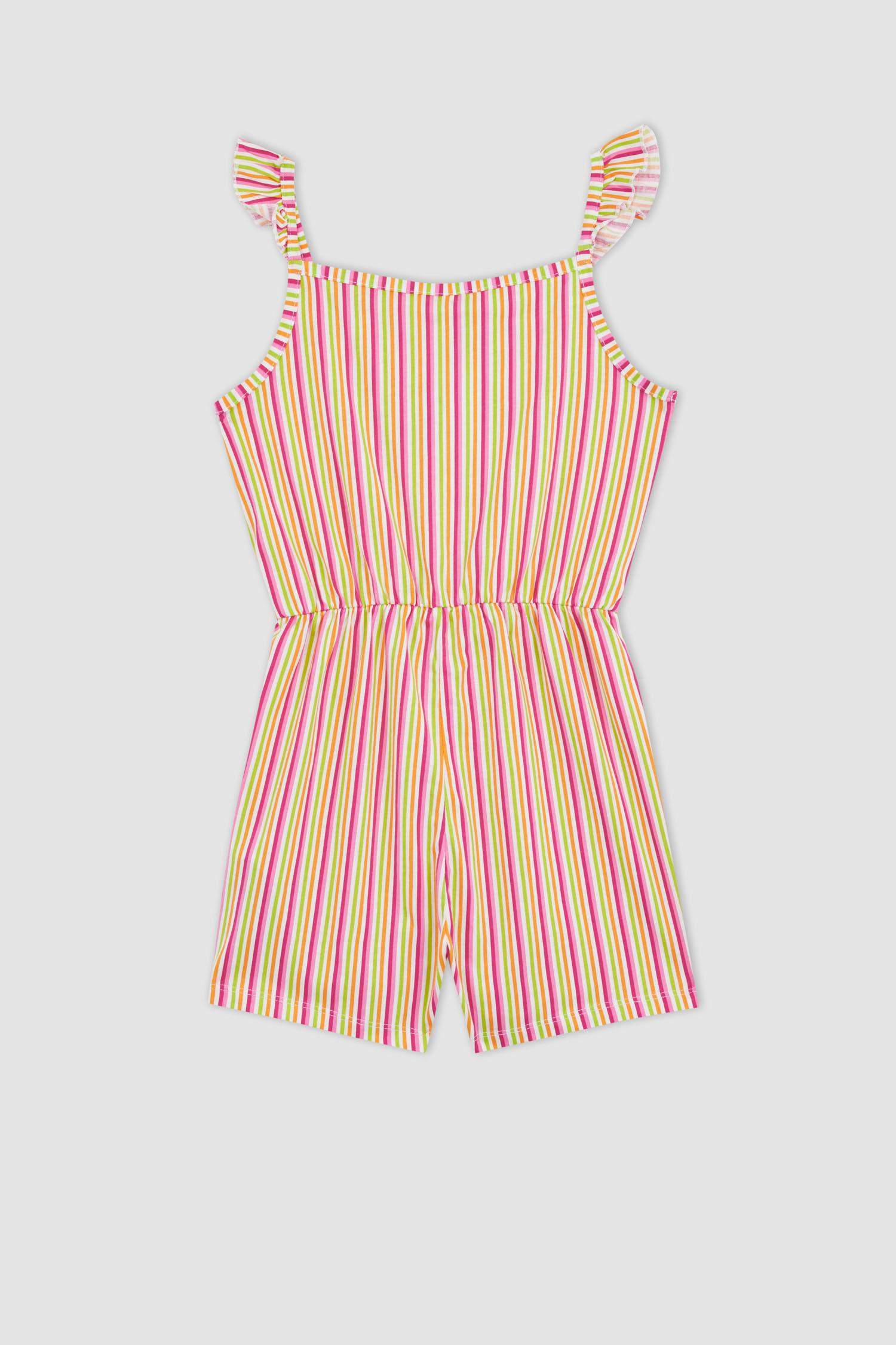 جمبسوت بناتي قطن بقصة عادية بدون أكمام