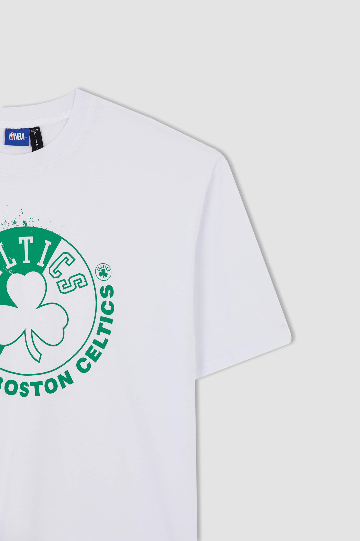 Defacto Fit NBA Boston Celtics Oversize Fit Tişört. 6