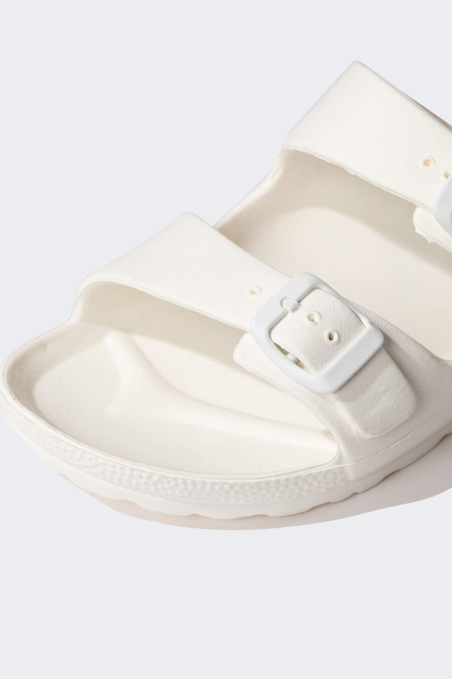 Double Band Buckled Slippers