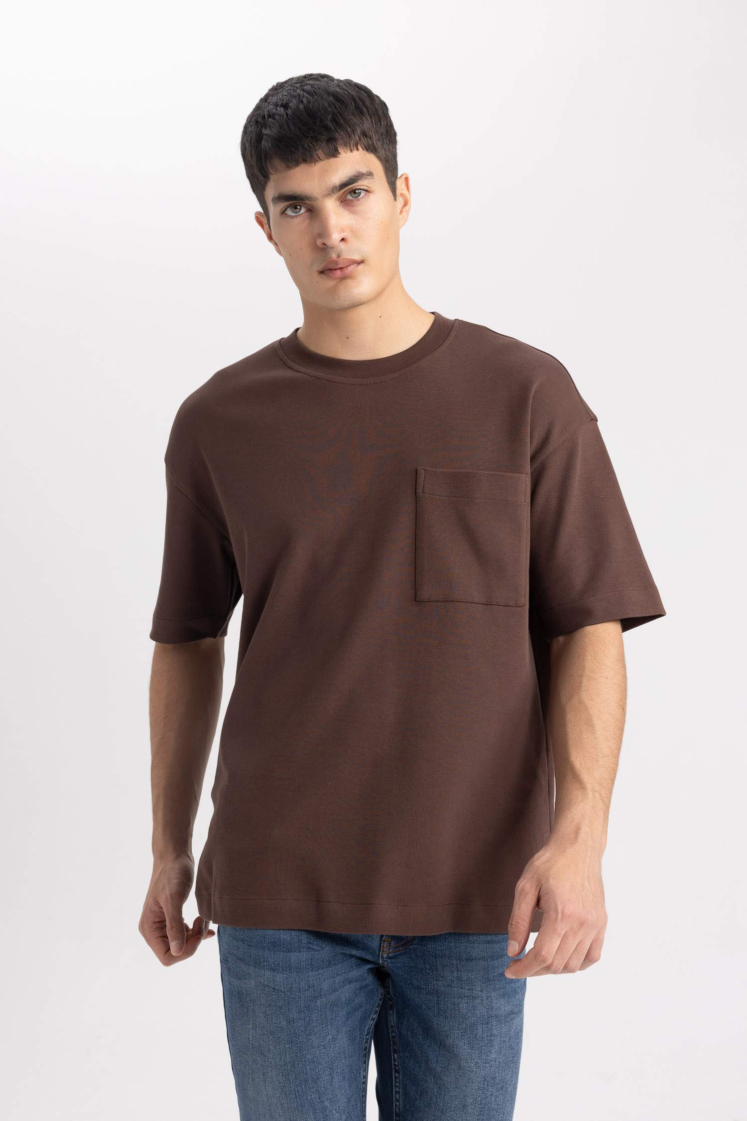 Oversize Fit Crew Neck Short Sleeve T-Shirt