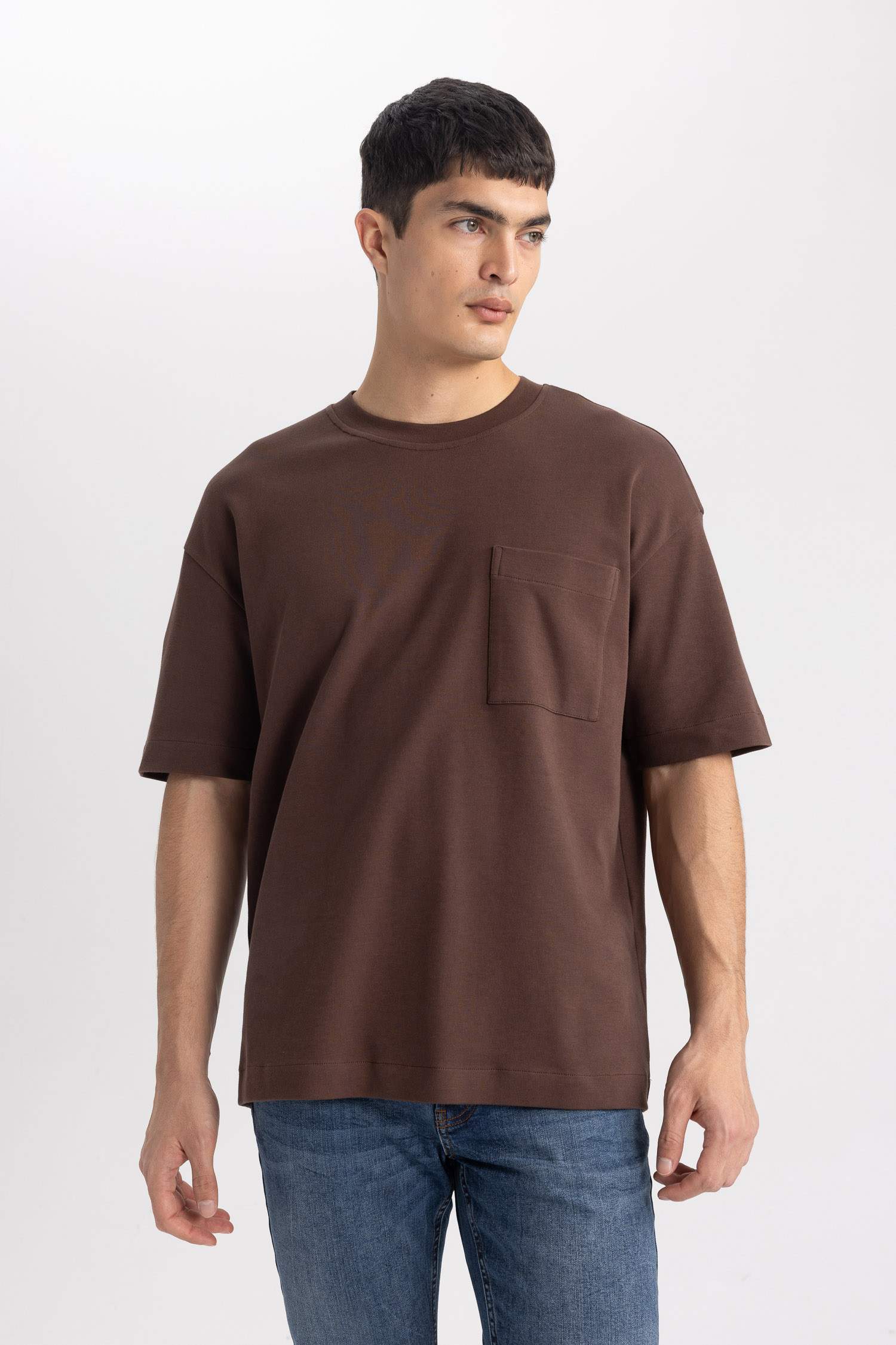 Oversize Fit Crew Neck Short Sleeve T-Shirt