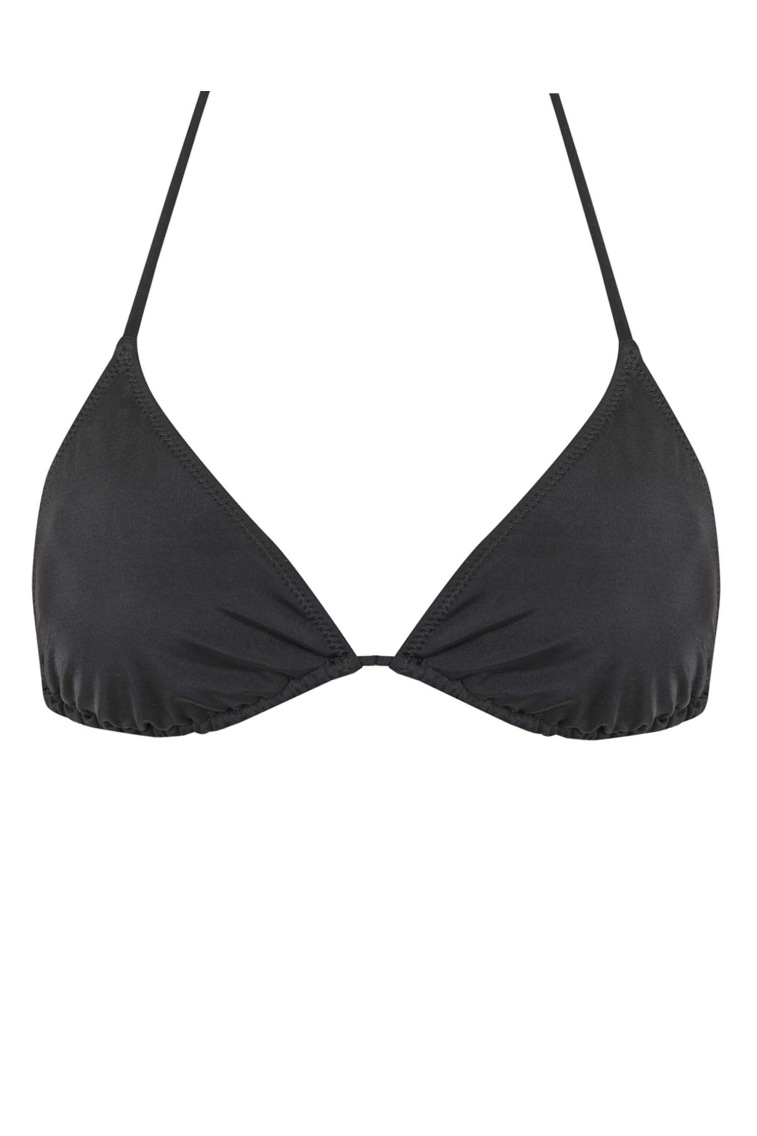 Black Woman Fall in Love Regular Fit Bikini Top 2756462 | DeFacto