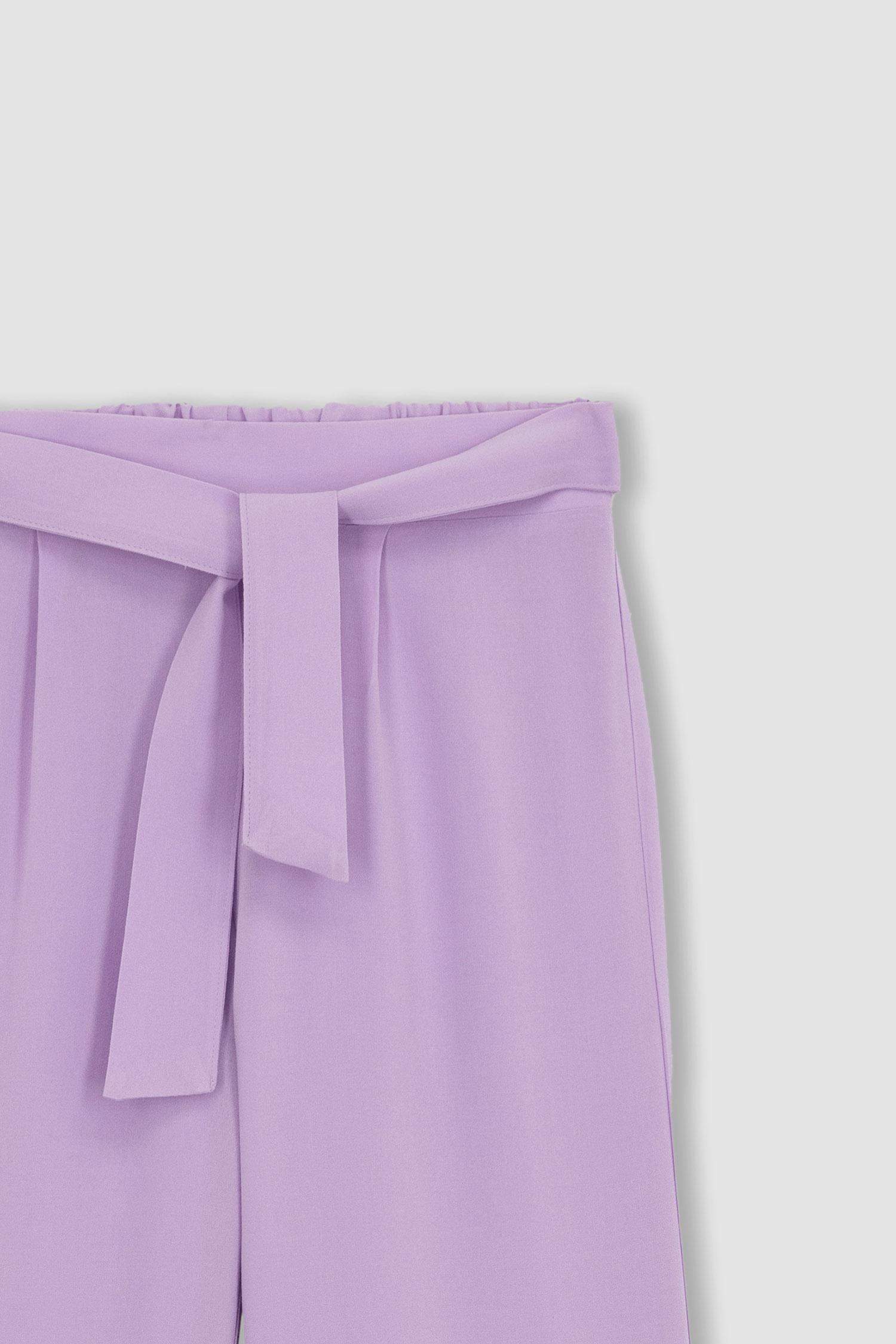 Purple GIRLS & TEENS Culotte Fit Viscose Trousers 2778678 DeFacto