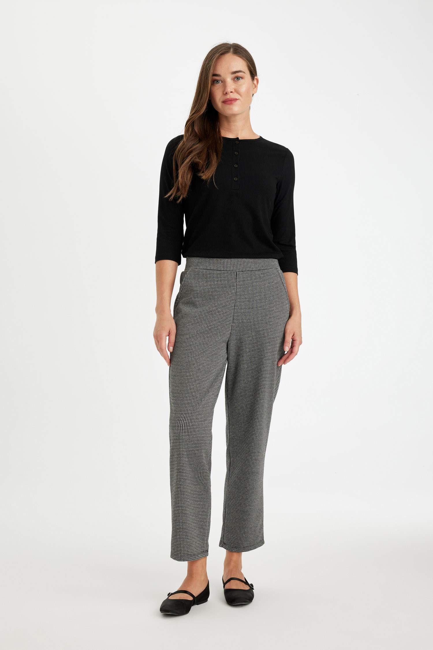 Jogger Pantolon Desenli Cepli Beli Lastikli