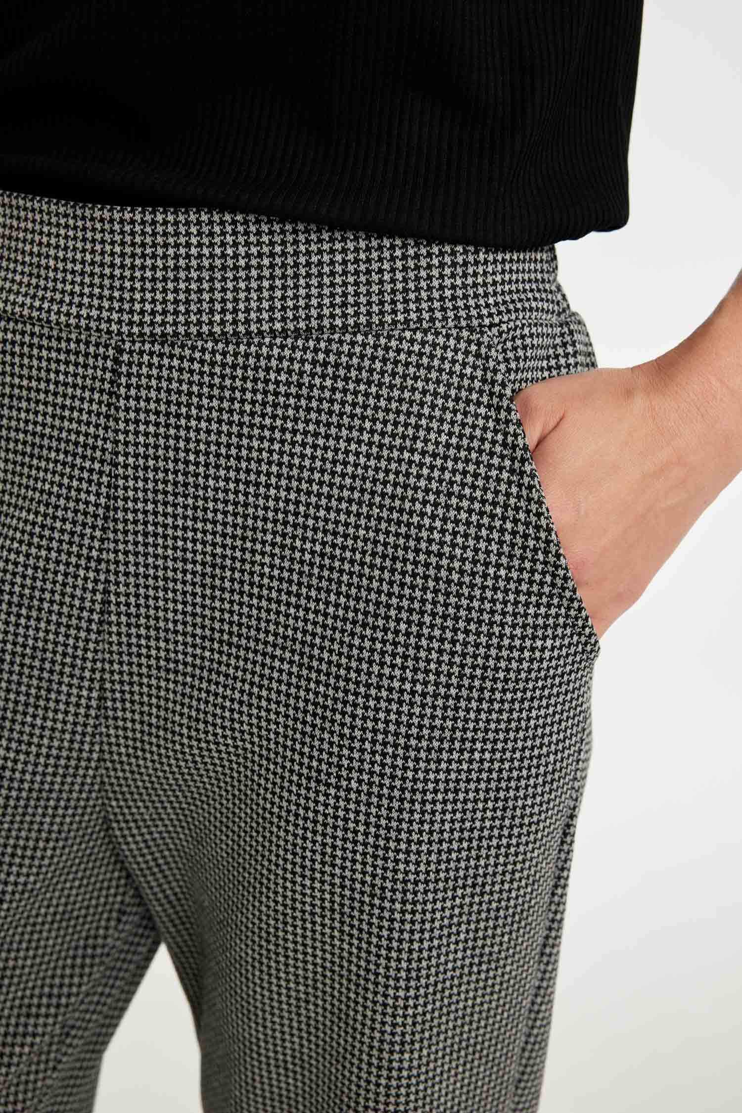 Jogger Pantolon Desenli Cepli Beli Lastikli