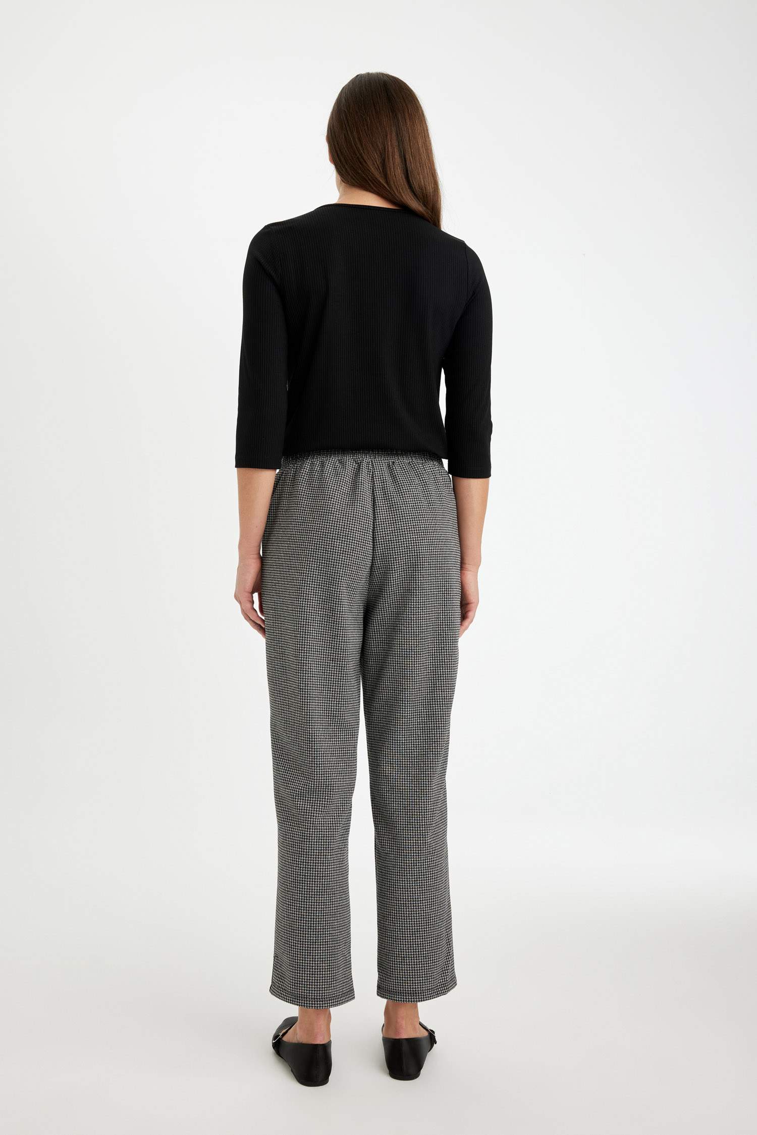 Jogger Pantolon Desenli Cepli Beli Lastikli