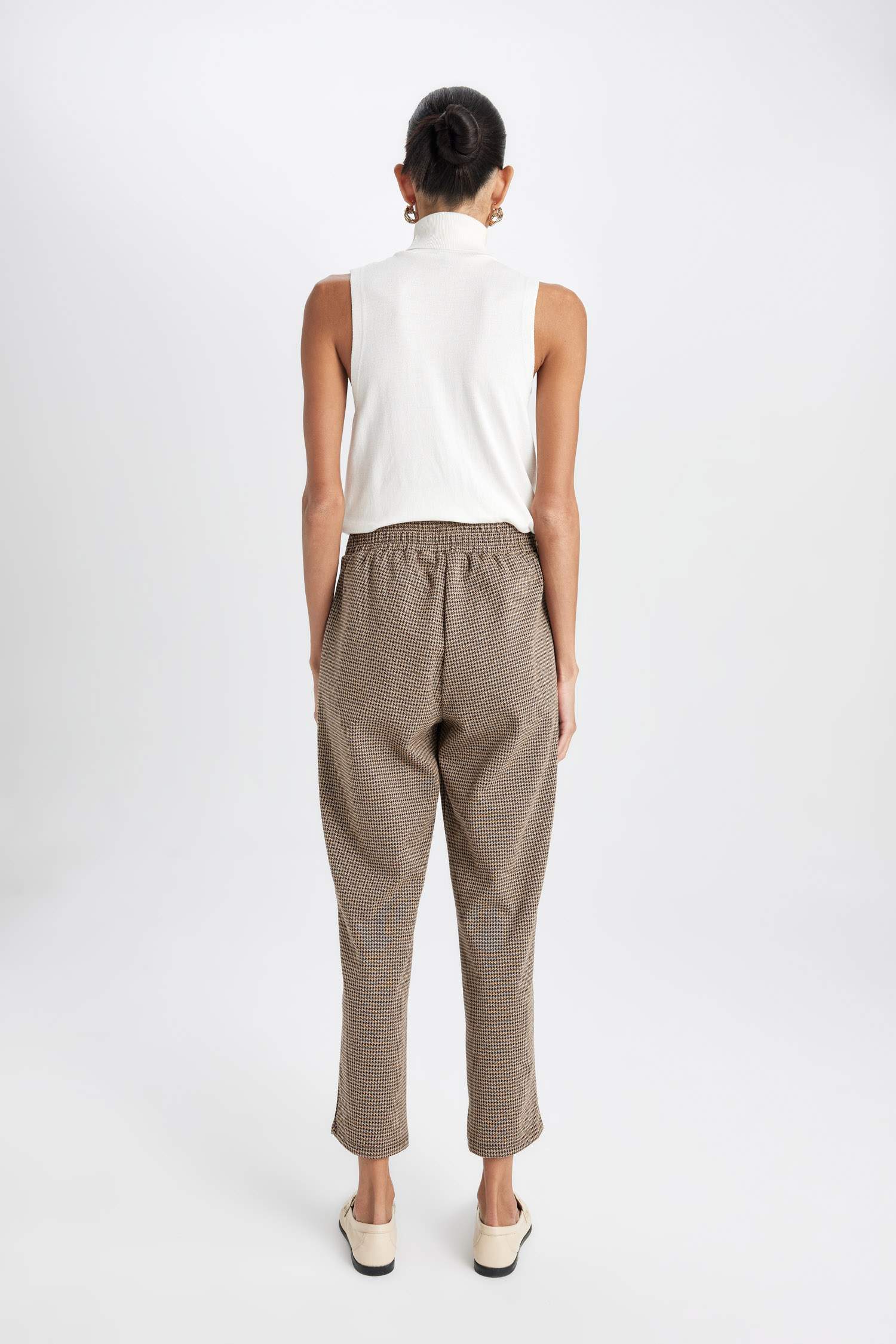 Jogger Pantolon Desenli Cepli Beli Lastikli