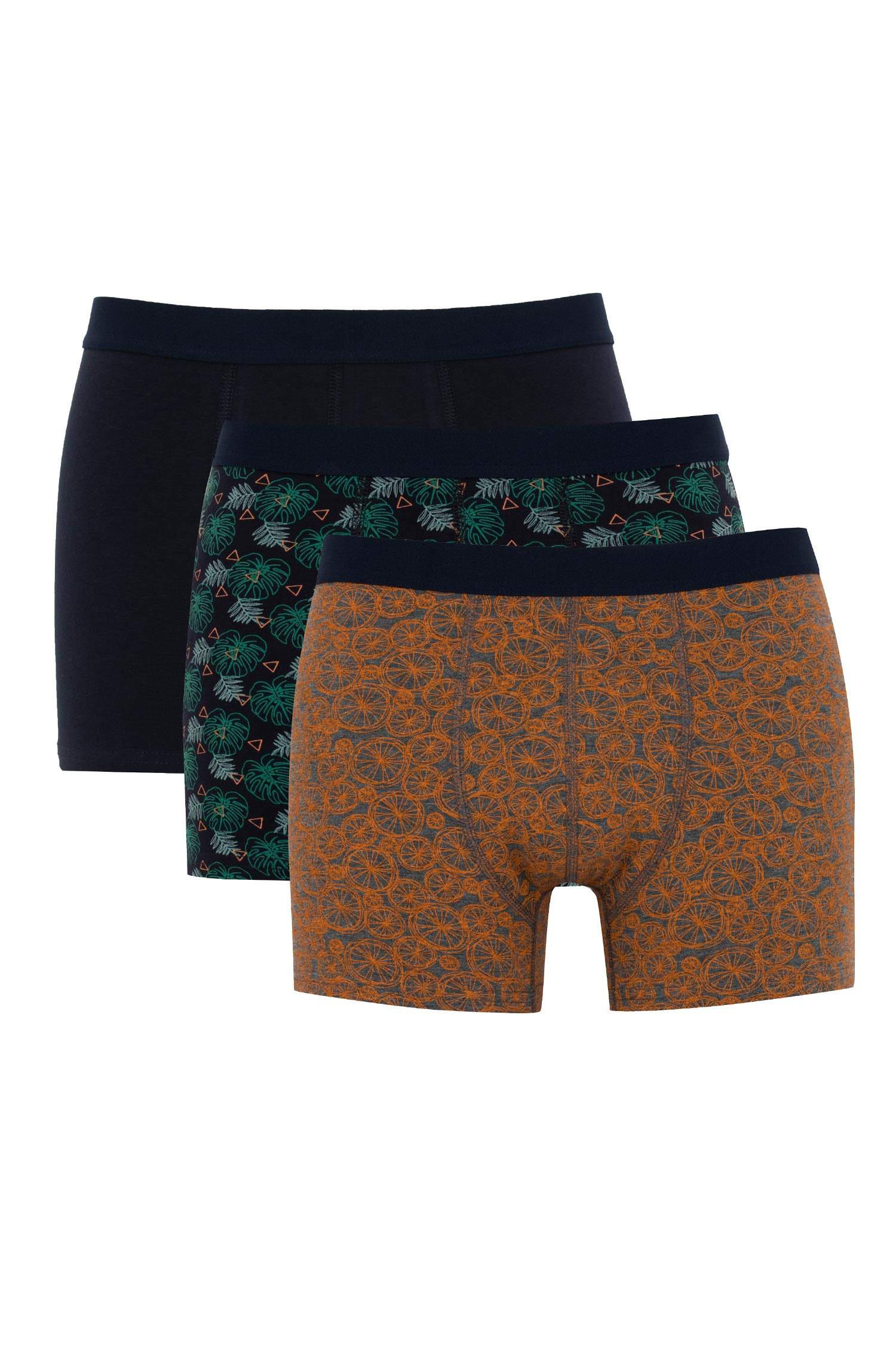 Боксеры стандартного кроя, 3 шт