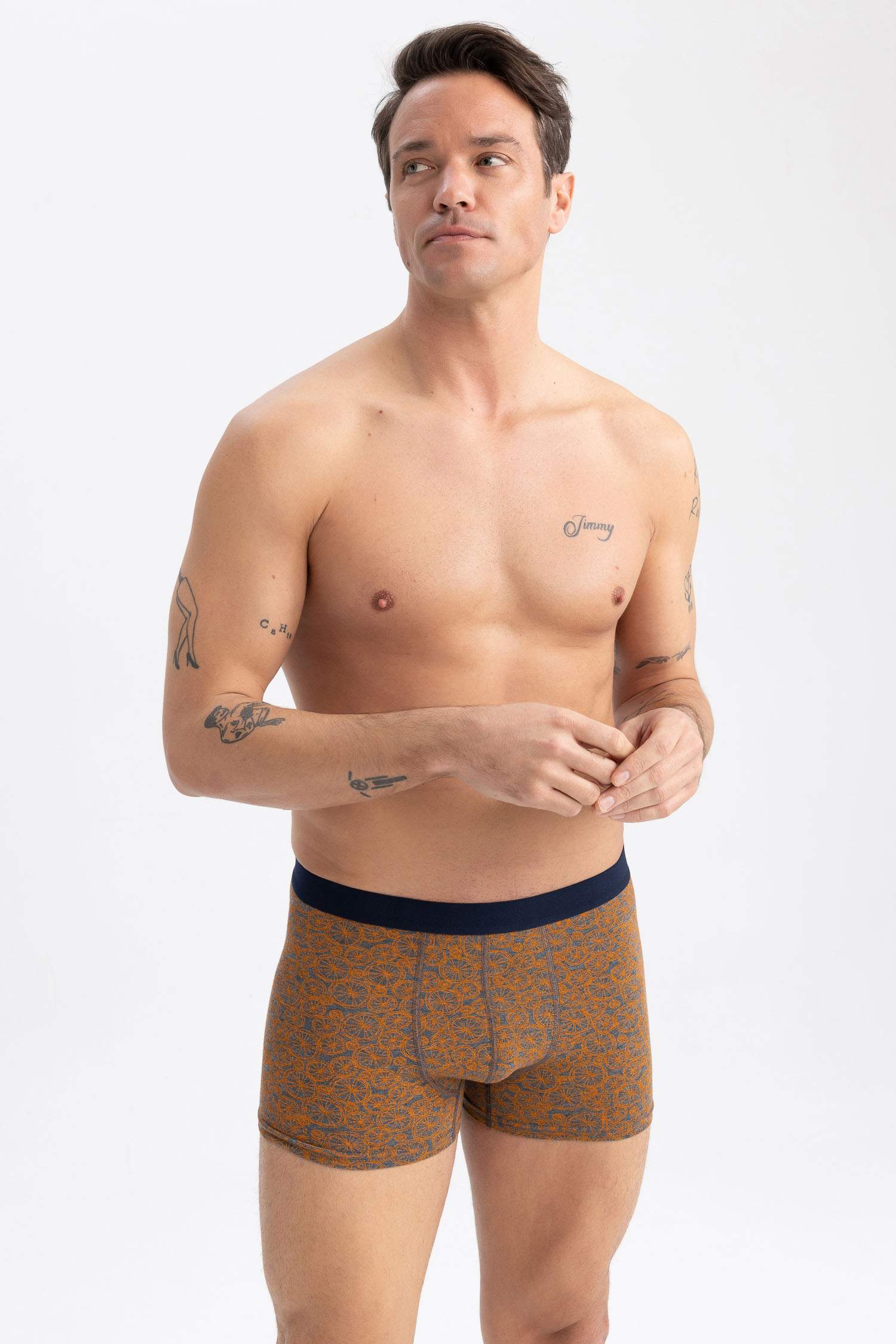 Боксеры стандартного кроя, 3 шт