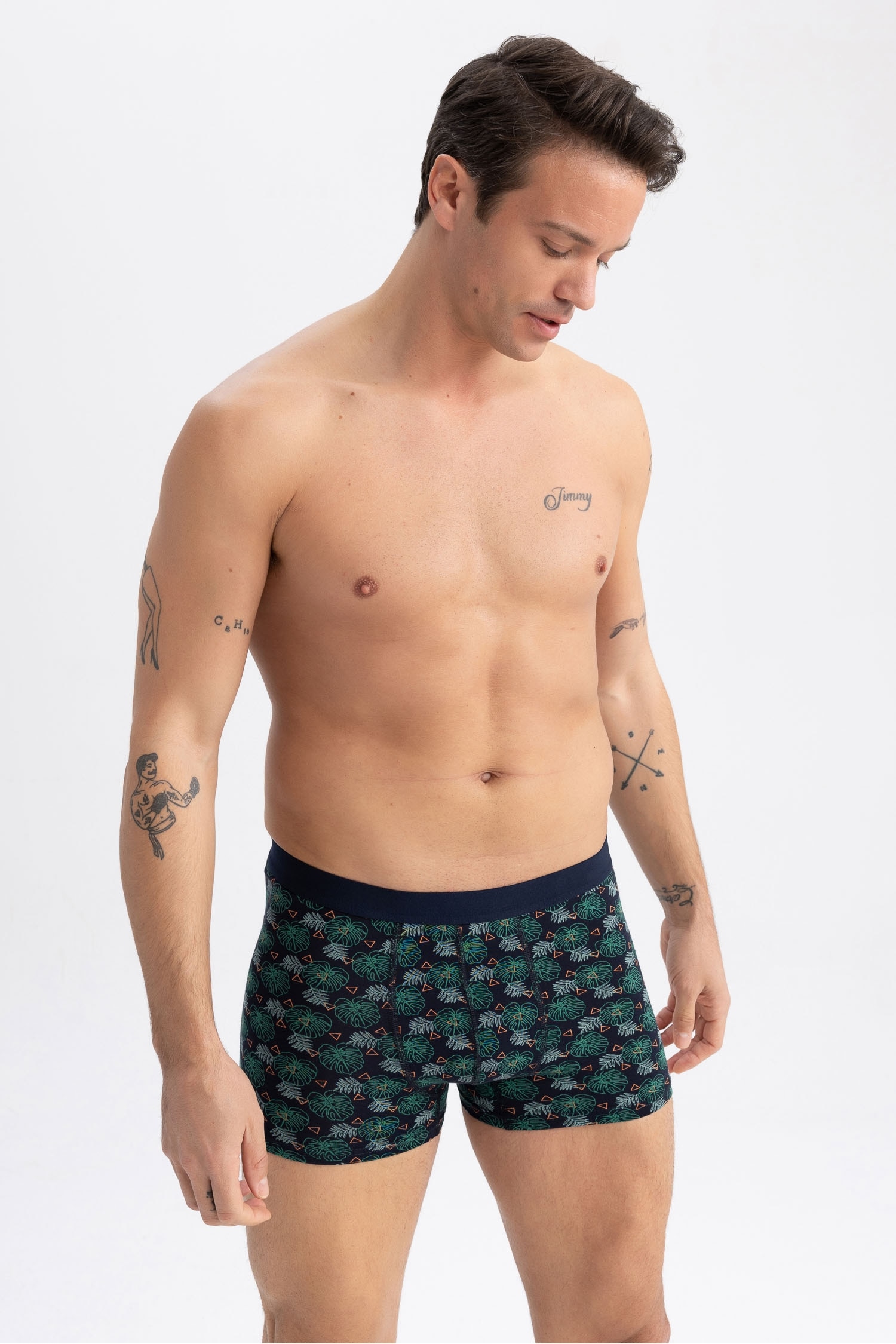 Боксеры стандартного кроя, 3 шт