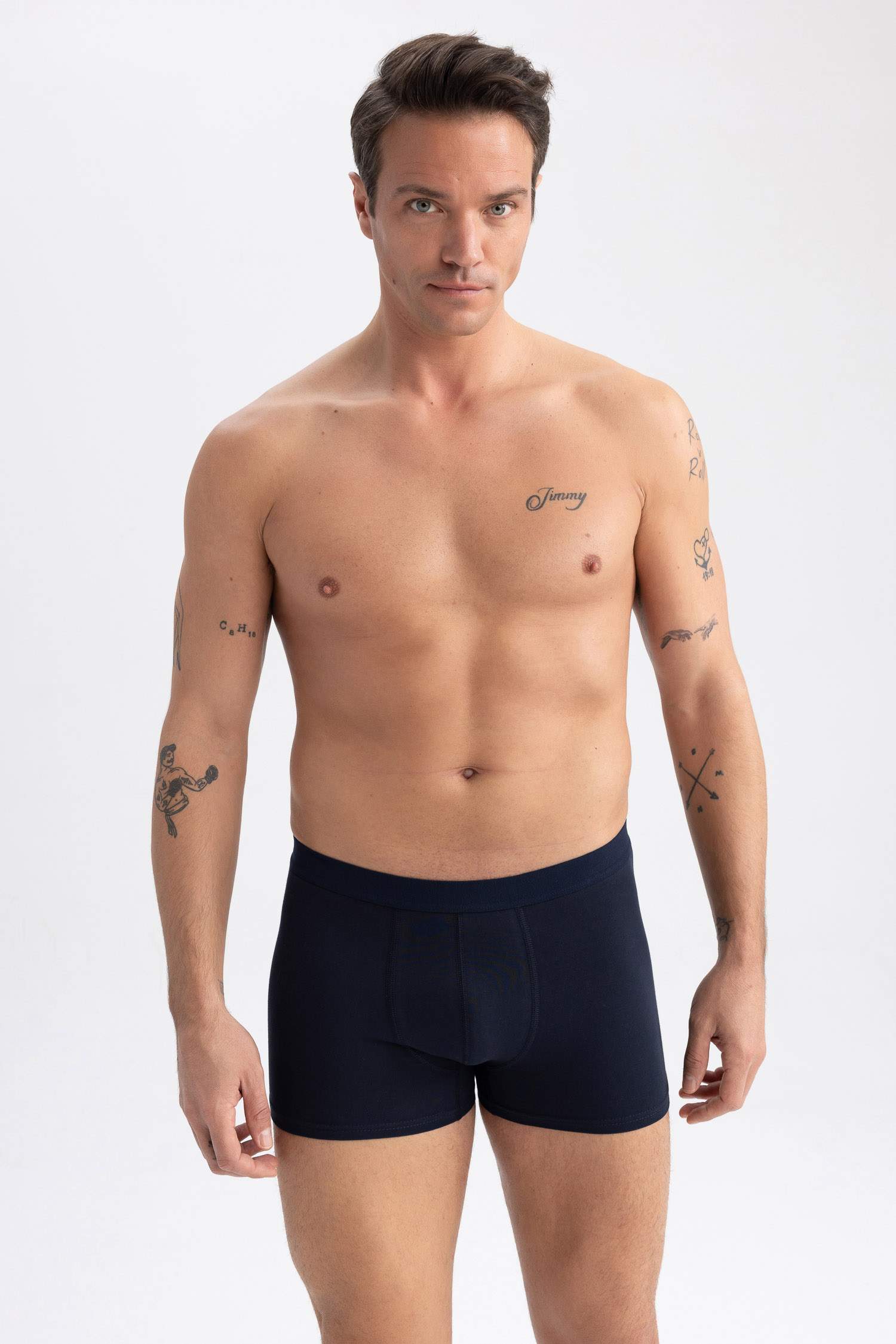 Боксеры стандартного кроя, 3 шт