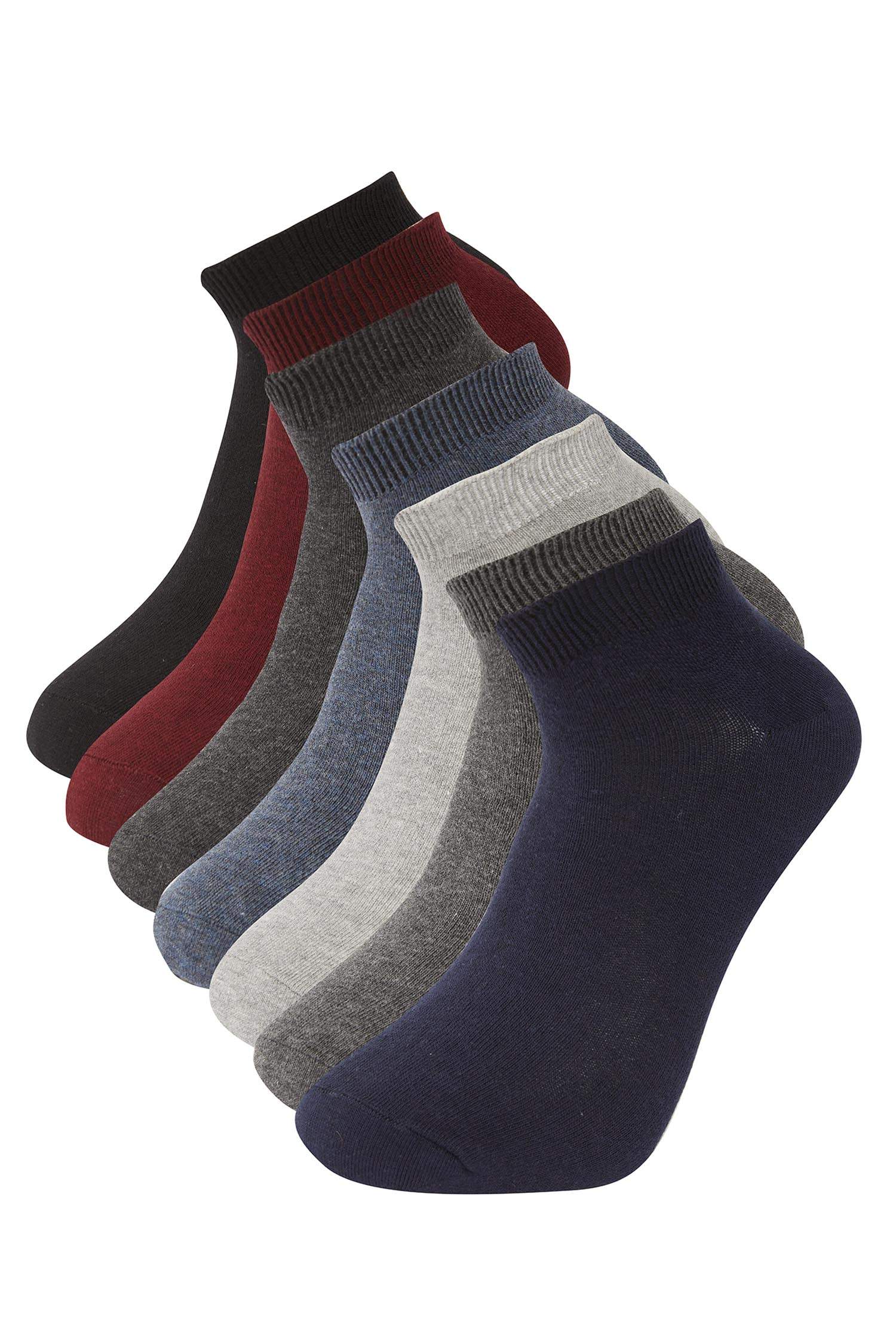 Defacto Çantalı Renkli 7'li Soket Çorap. 3