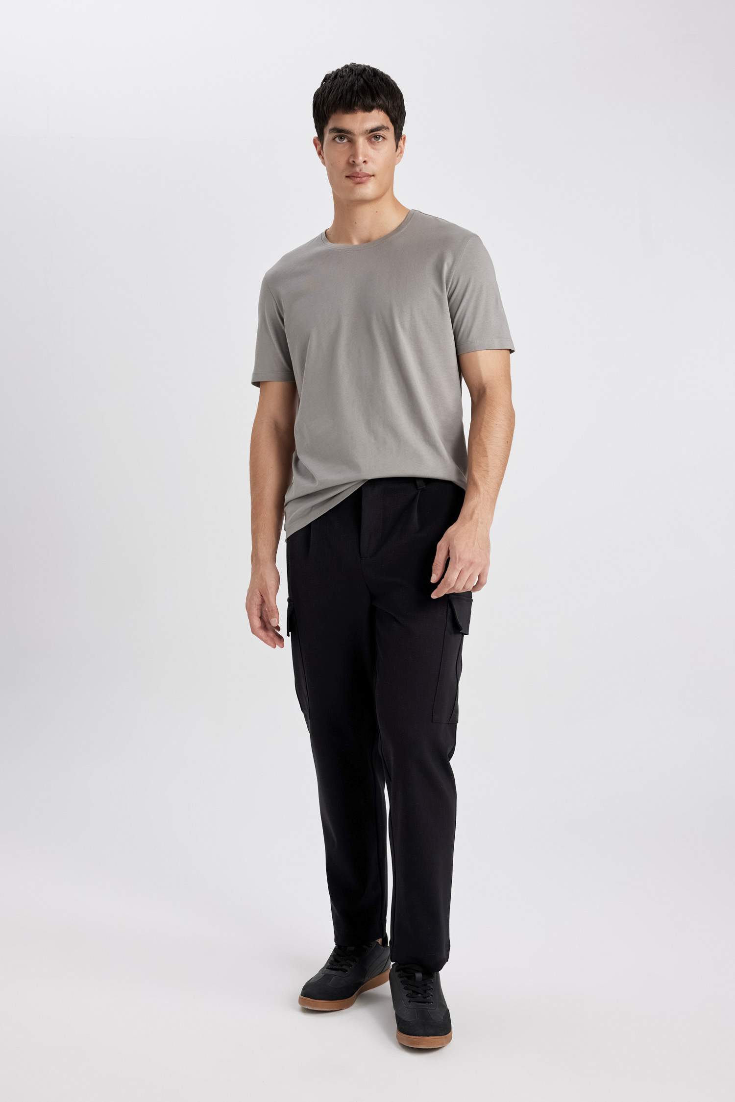 Regular Fit Crew Neck Cotton Short Sleeve T-Shirt