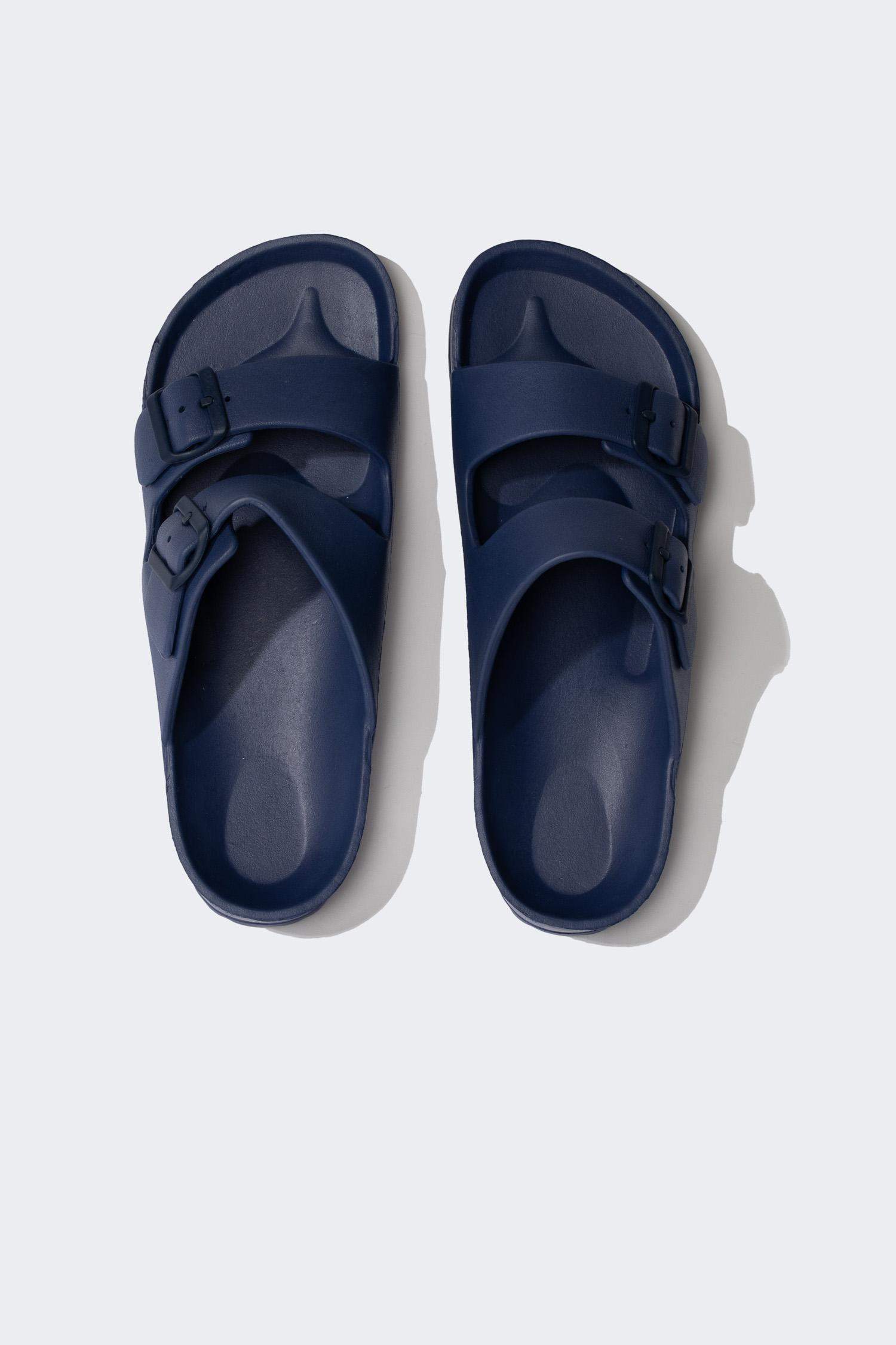 شبشب رجالي إيفا بكعب مسطح بشريط مزدوج