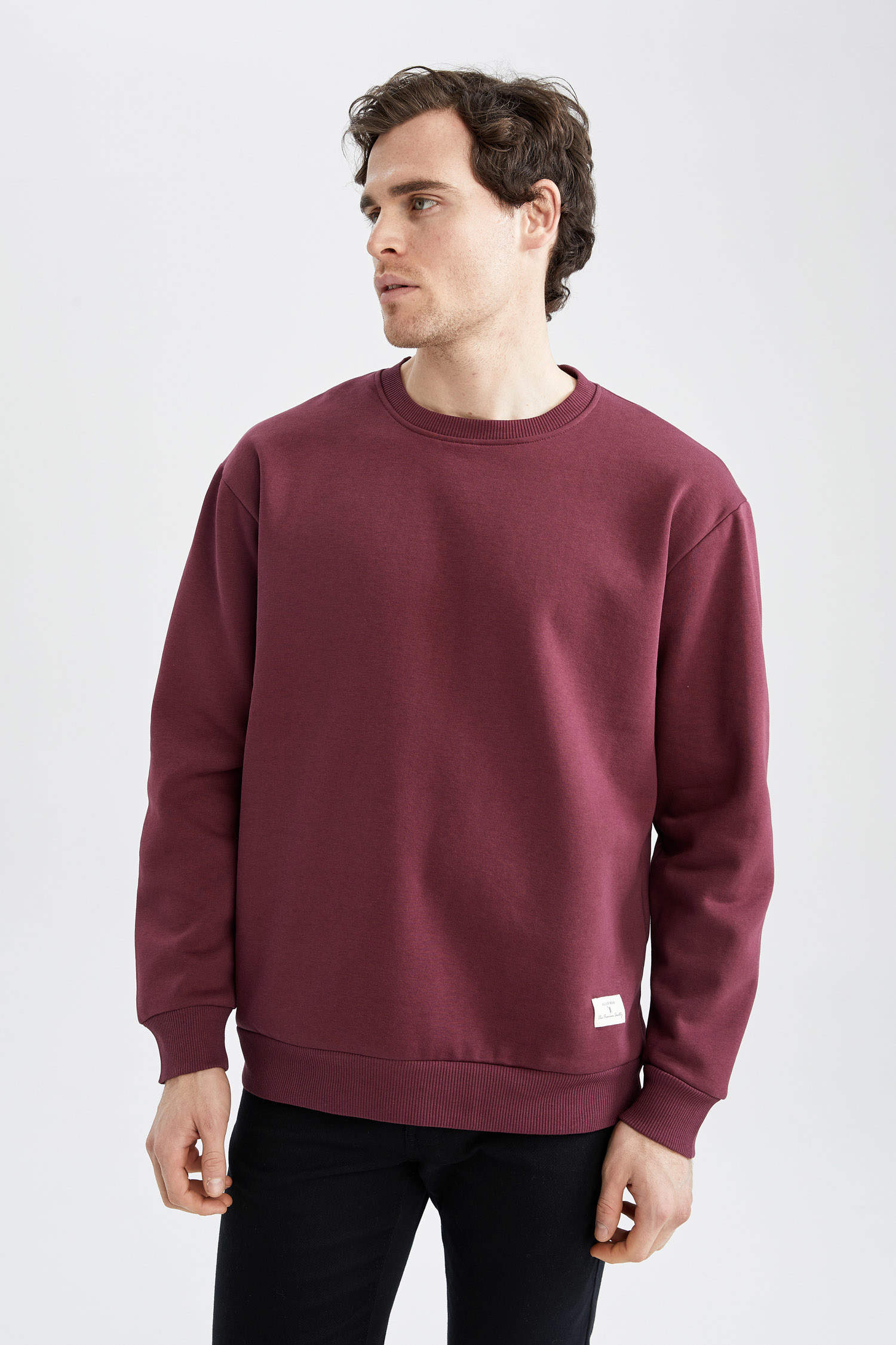 Man Oversized Long Sleeve Sweatshirt 2378422 | DeFacto