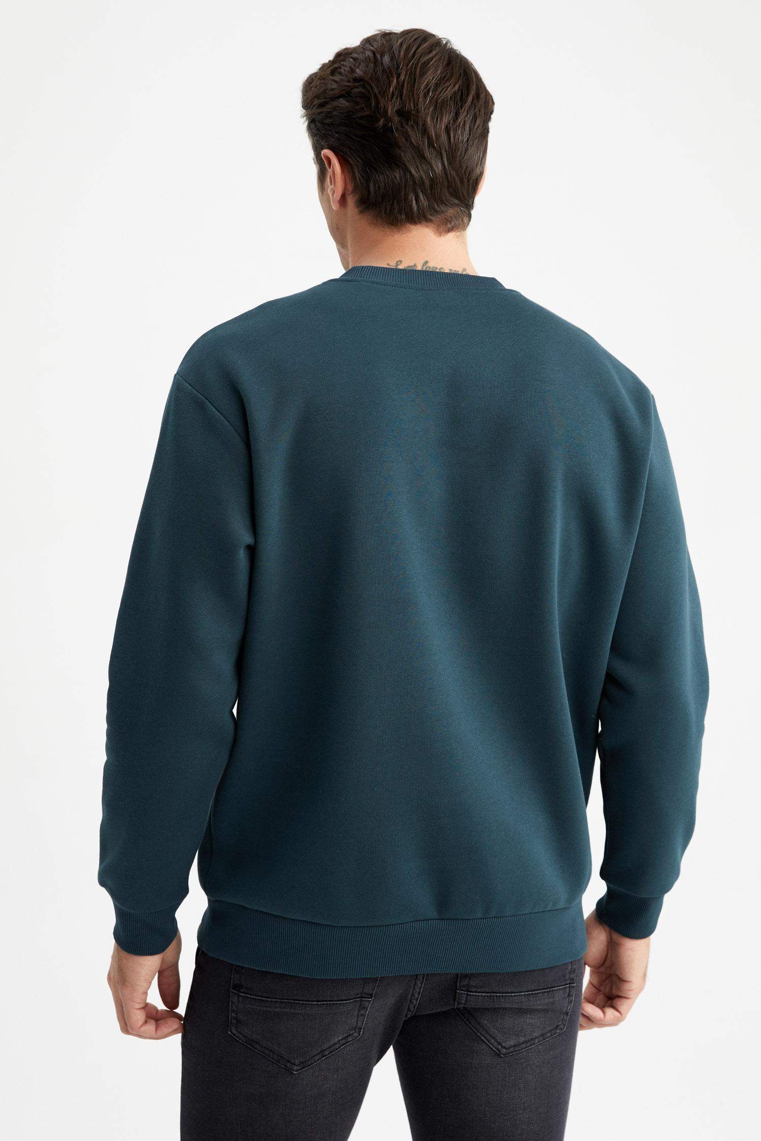 Yeşil Erkek Oversıze Sweatshirt 2702658 | DeFacto