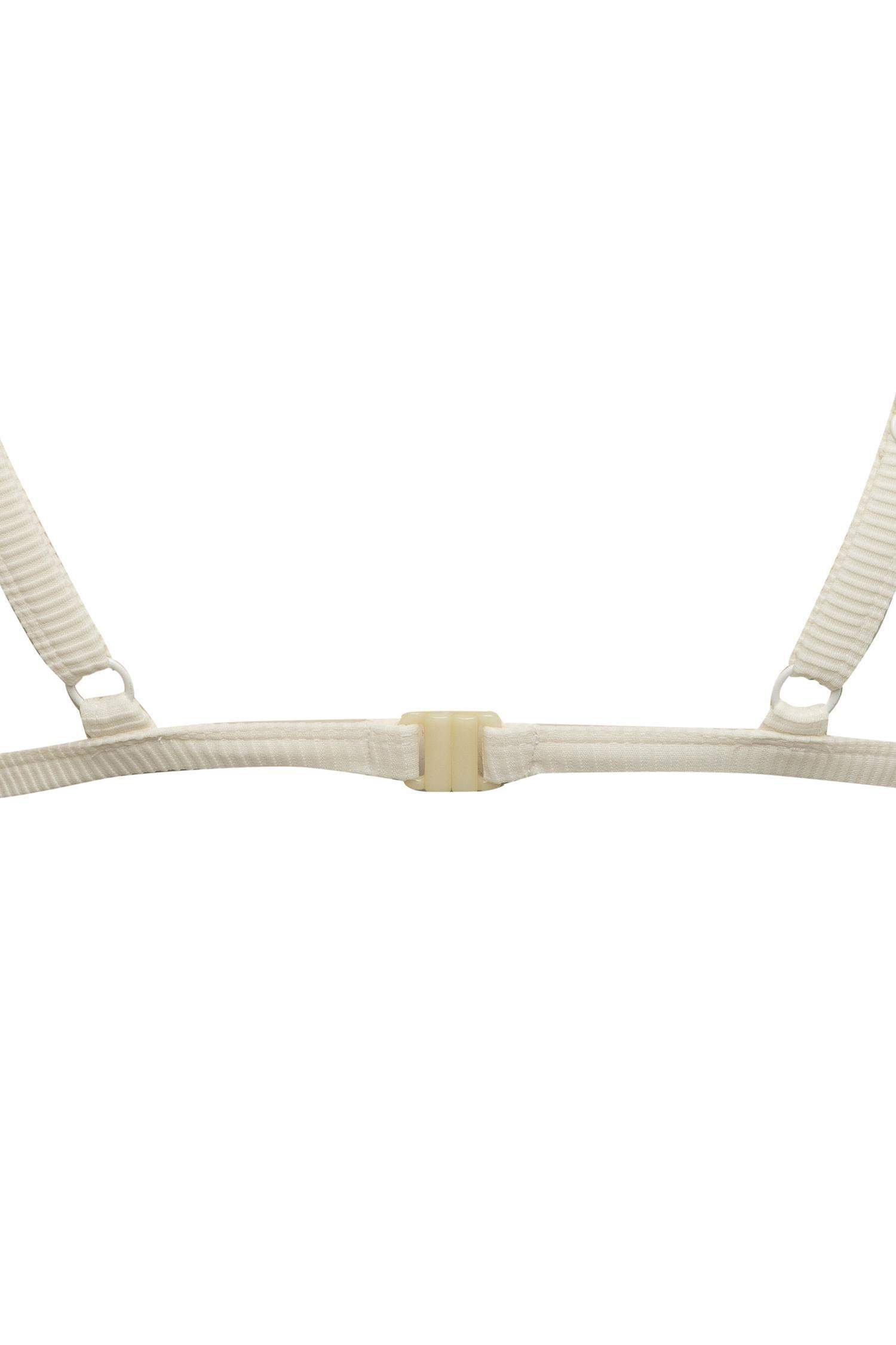 بكيني توب مضلع قصة عادية