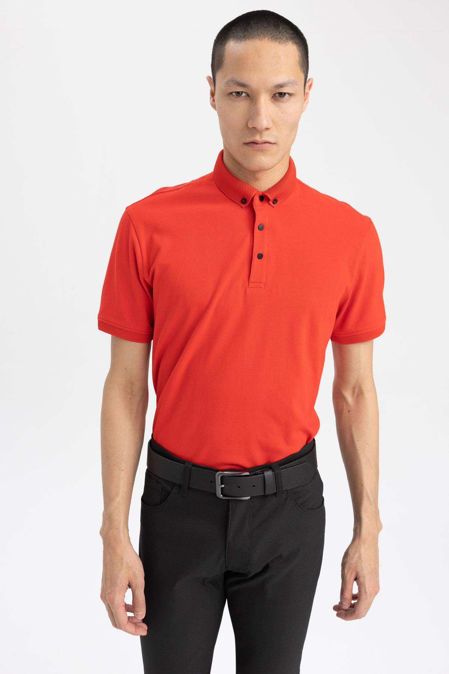Slim Fit Polo Neck Polo T-Shirt
