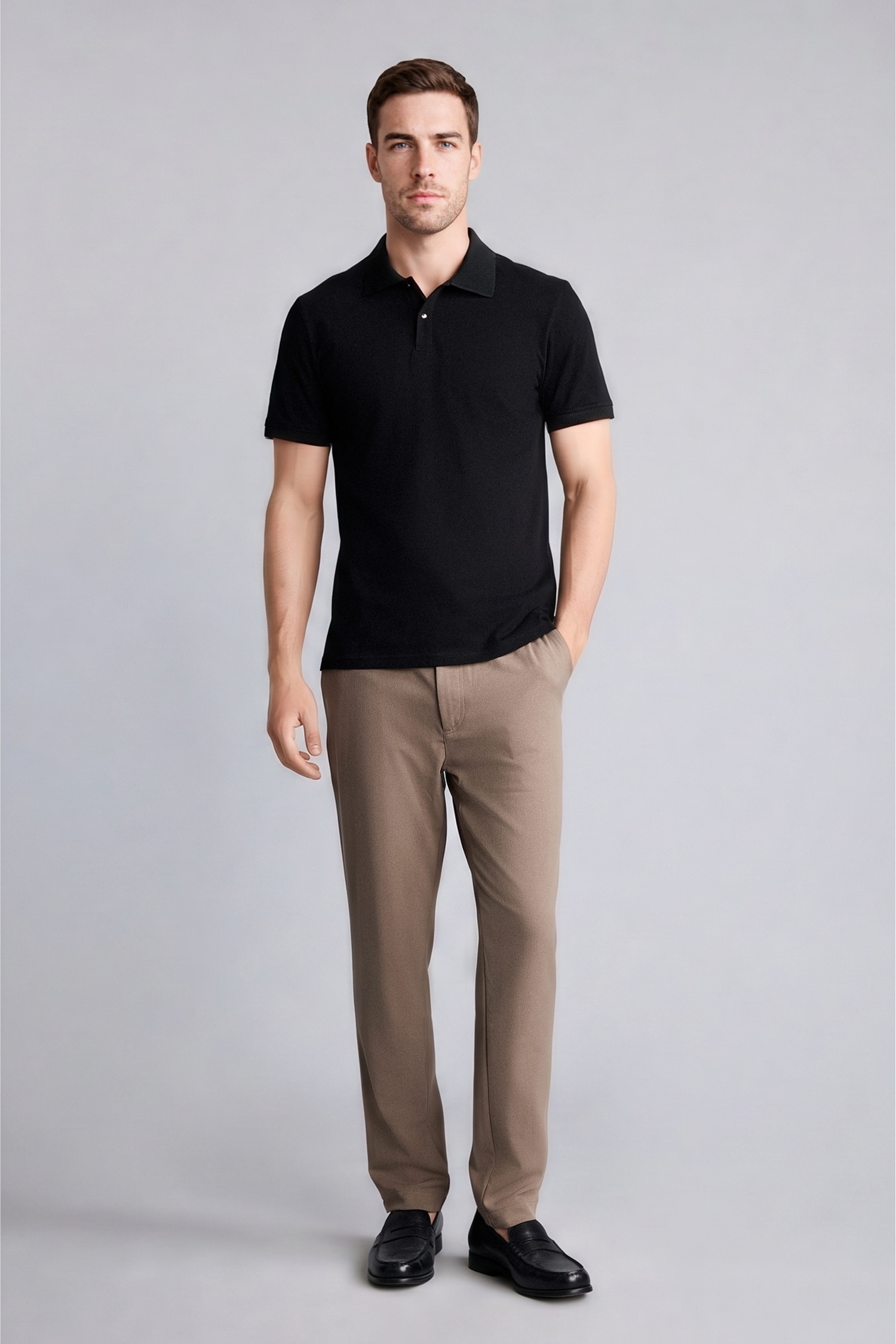 DeFacto Pamuklu Slim Fit Kısa kollu Polo Tişört görsel 2
