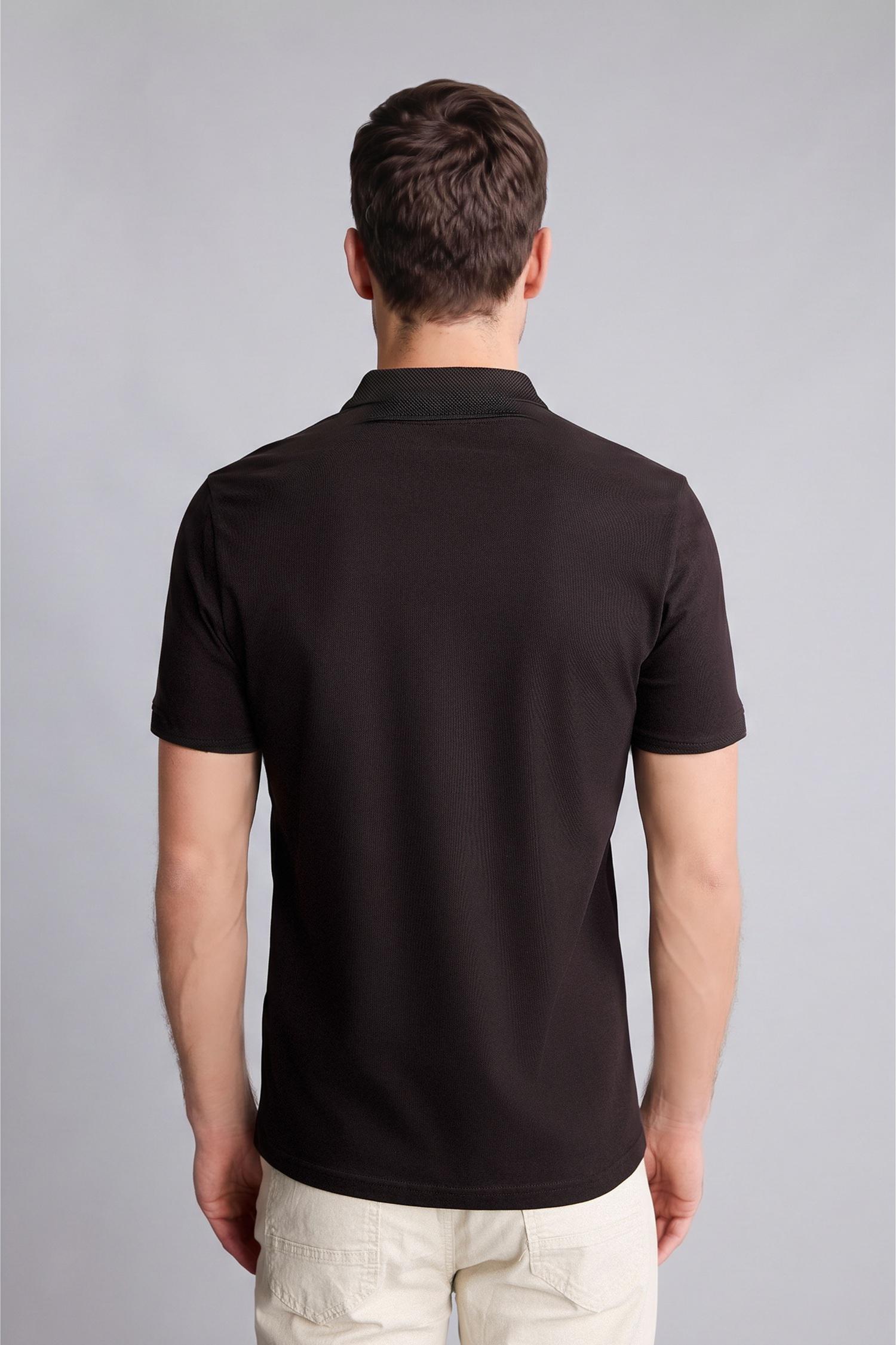 DeFacto Pamuklu Slim Fit Kısa kollu Polo Tişört görsel 5