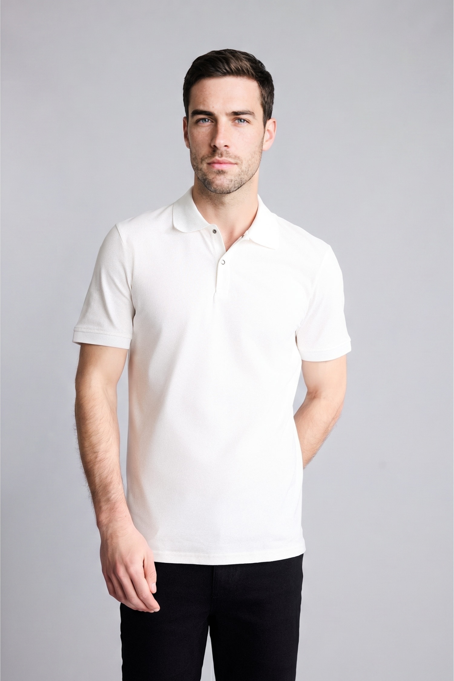 DeFacto Pamuklu Slim Fit Kısa kollu Polo Tişört görsel 3