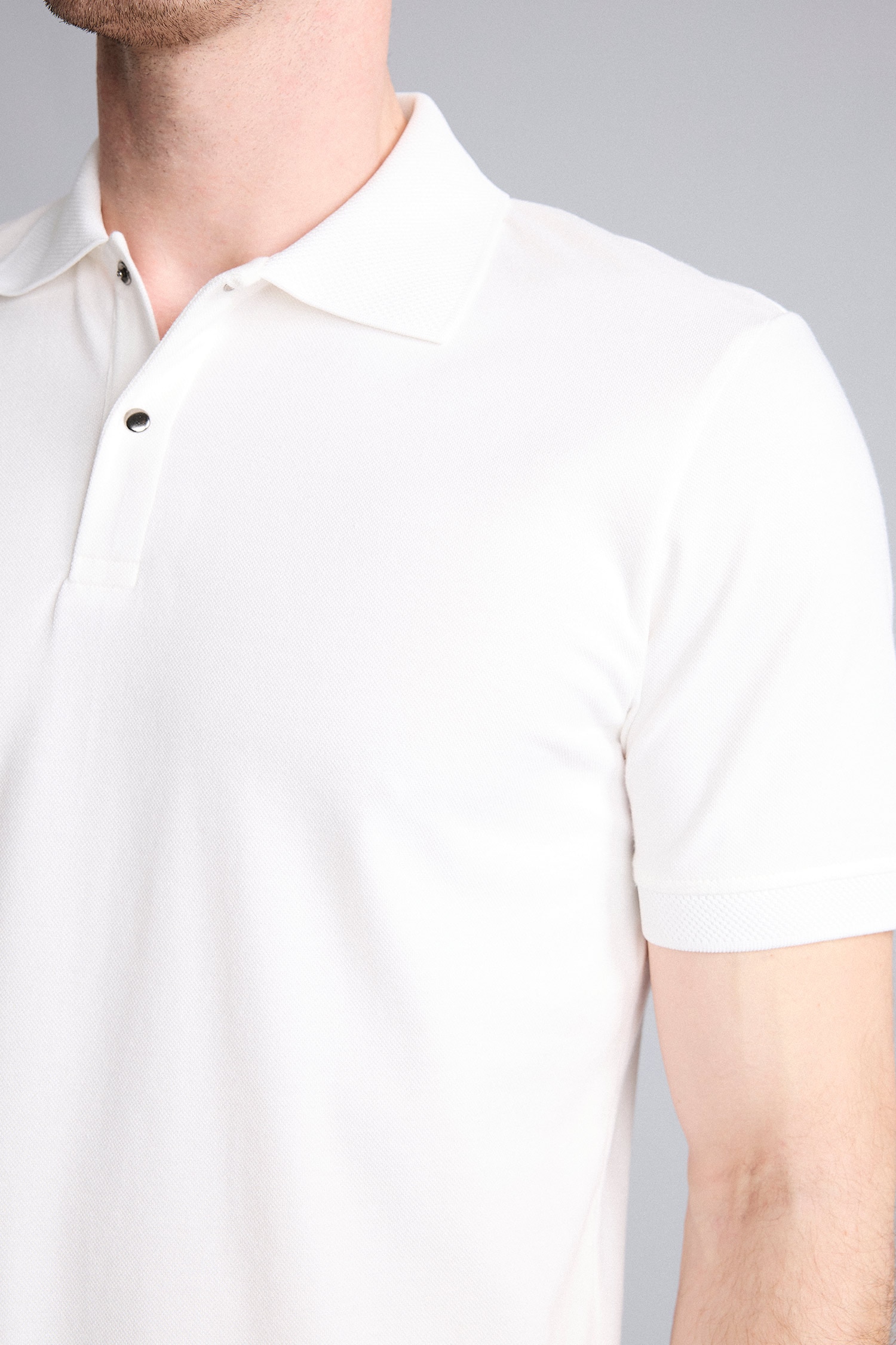 DeFacto Pamuklu Slim Fit Kısa kollu Polo Tişört görsel 4