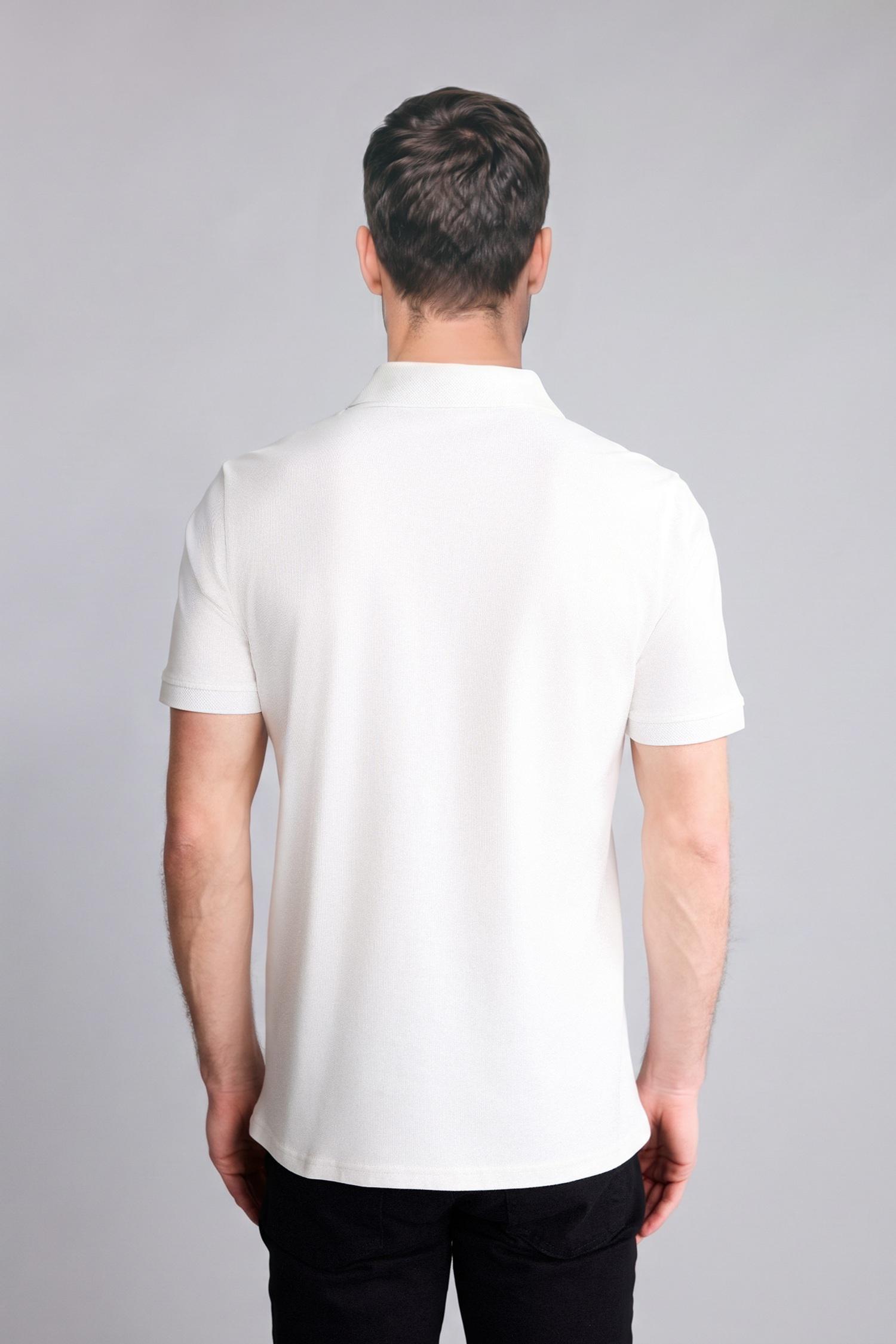 DeFacto Pamuklu Slim Fit Kısa kollu Polo Tişört görsel 5