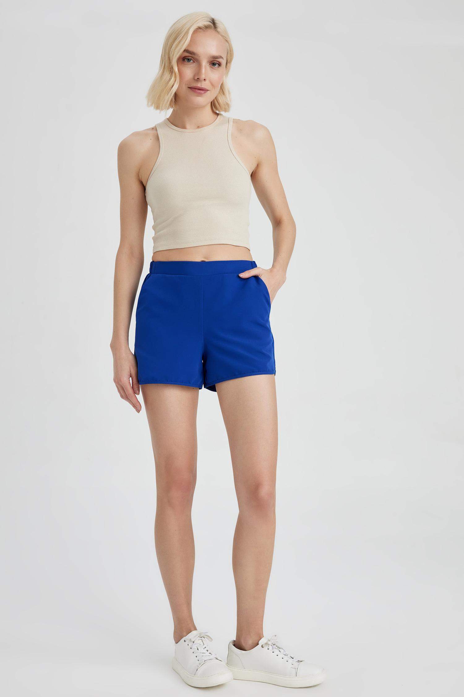 شورت بحر حريمي ازرق قصة عادية من Fall in Love