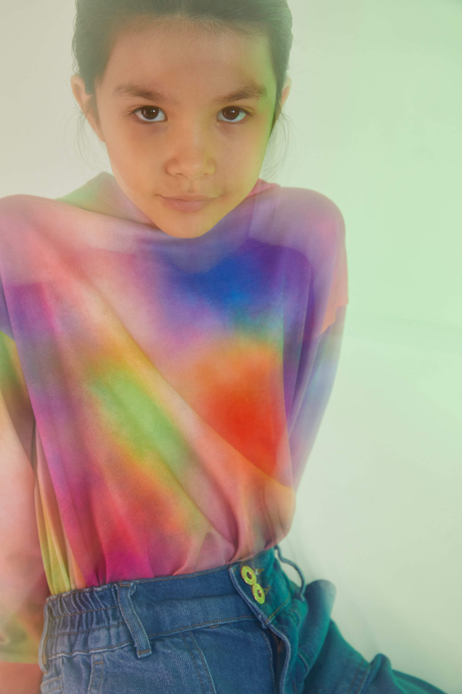 Defacto Kız Çocuk Batik Desenli Kapüşonlu Sweatshirt. 10