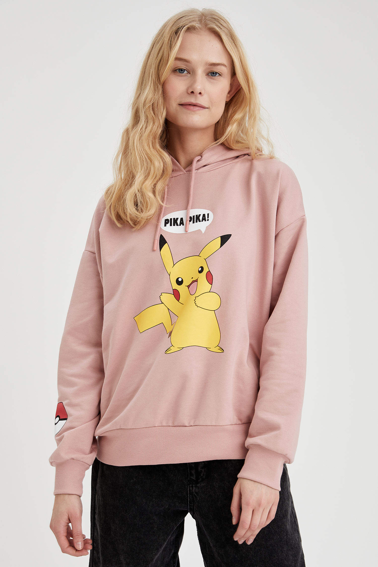 Defacto Pokemon Lisanslı Oversize Fit Sweatshirt. 3